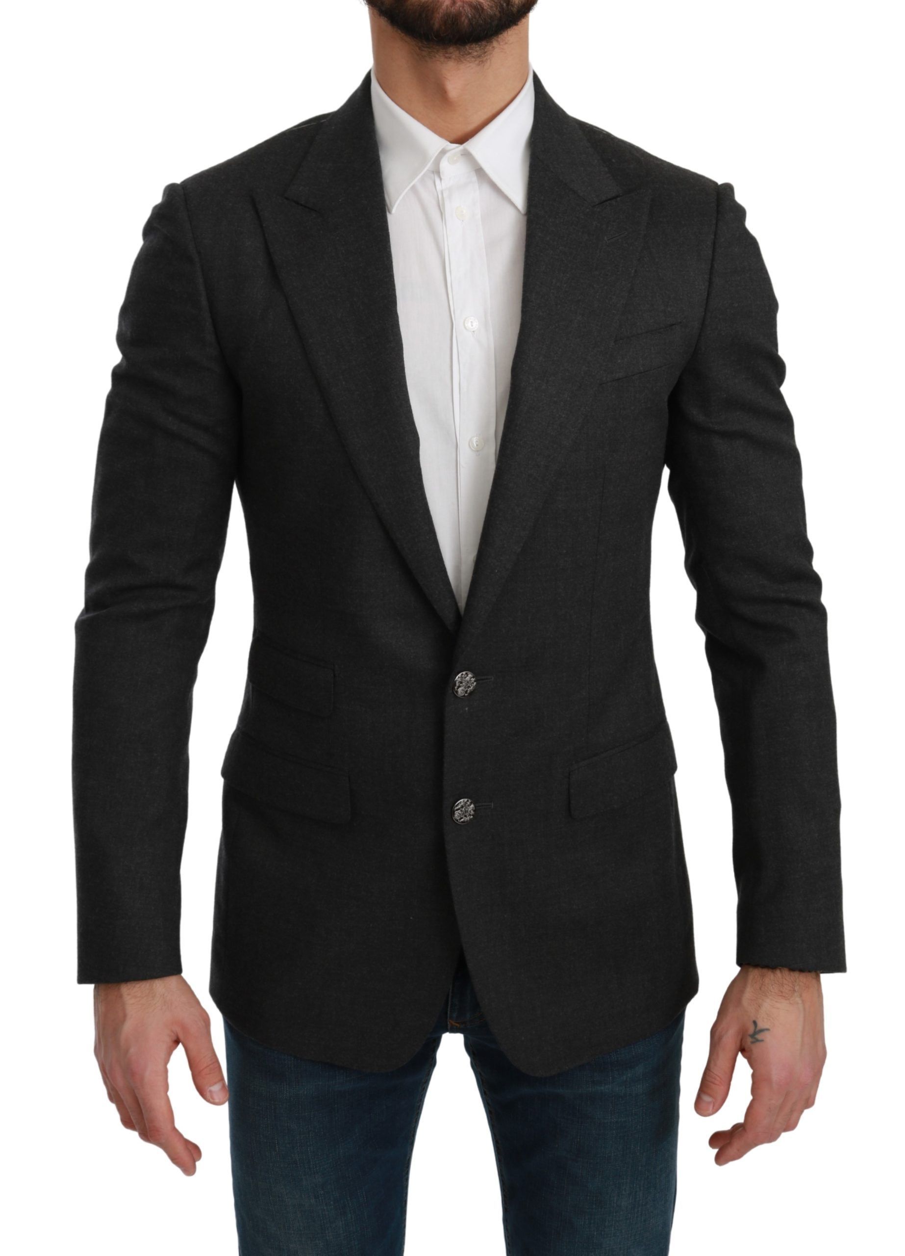 NAPOLI Slim Fit Jacket Wool Men's Blazer - Dolce & Gabbana - Modalova