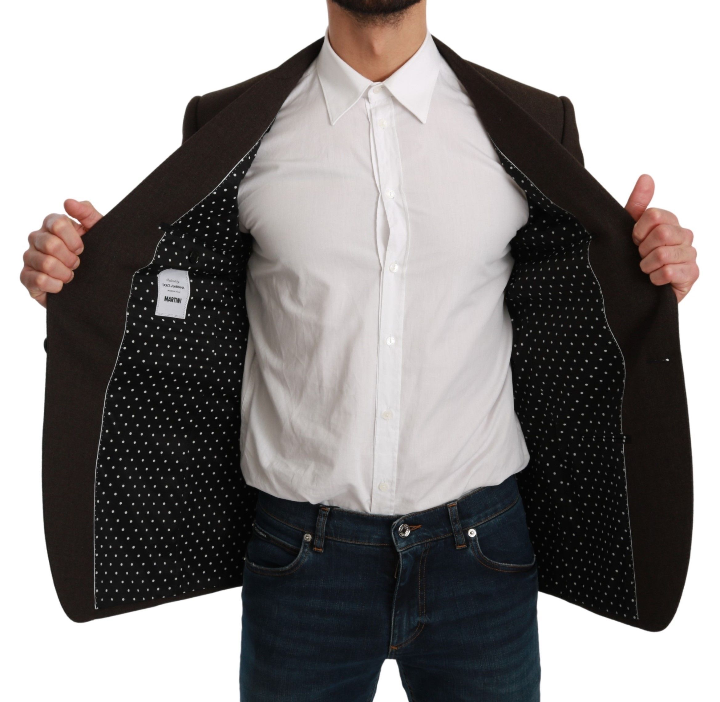 Slim Fit Coat Jacket MARTINI Men's Blazer - Dolce & Gabbana - Modalova