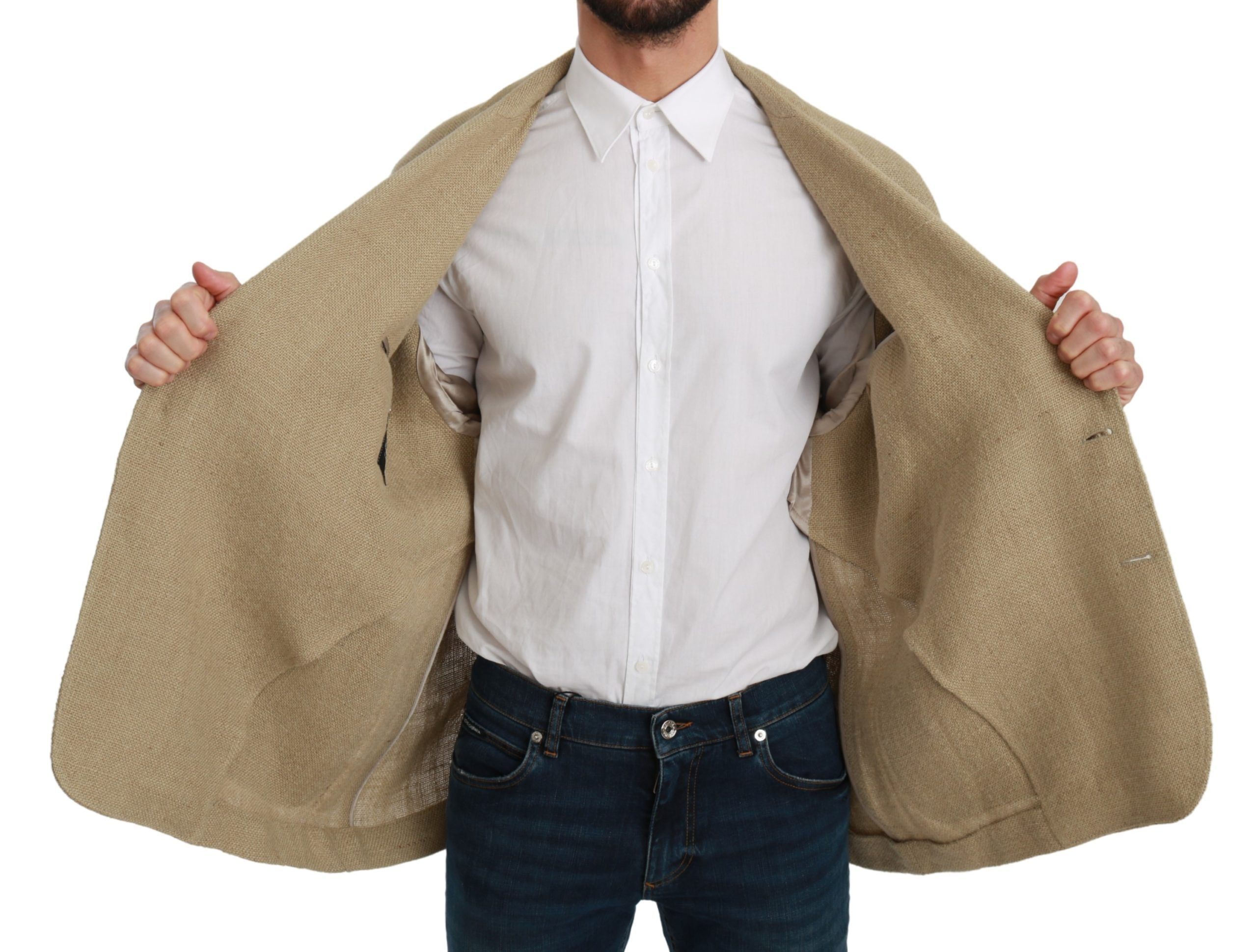 Jacket Men's 100% Jute Blazer Men's Coat - Dolce & Gabbana - Modalova