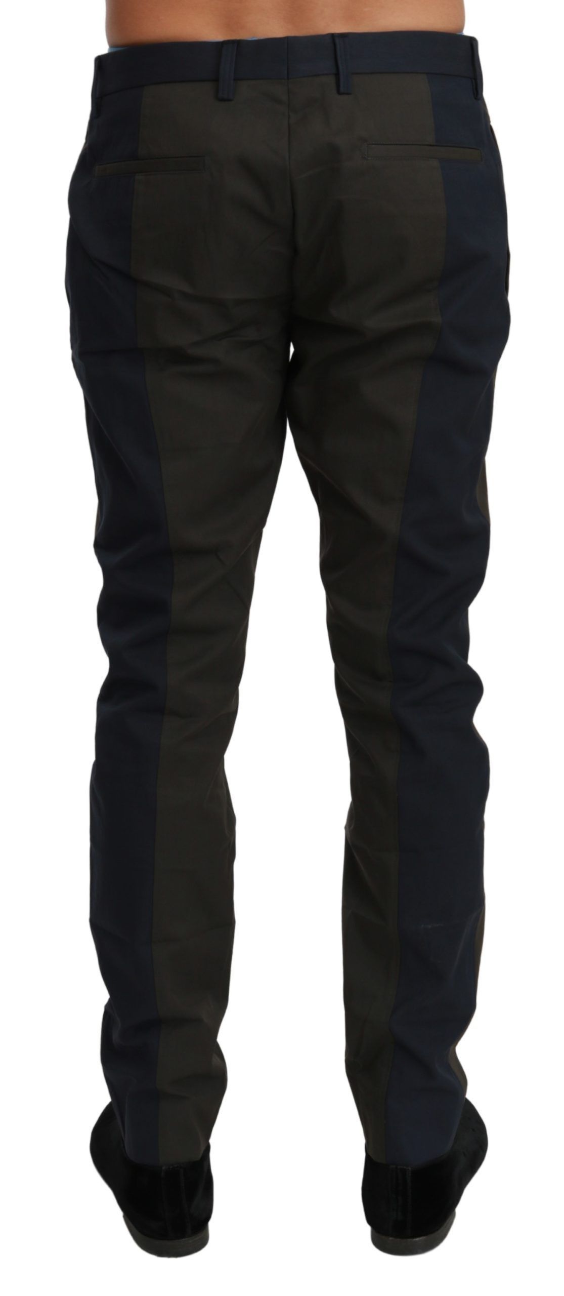 Blue Stripes Trouser Cotton Men's Pants - Dolce & Gabbana - Modalova