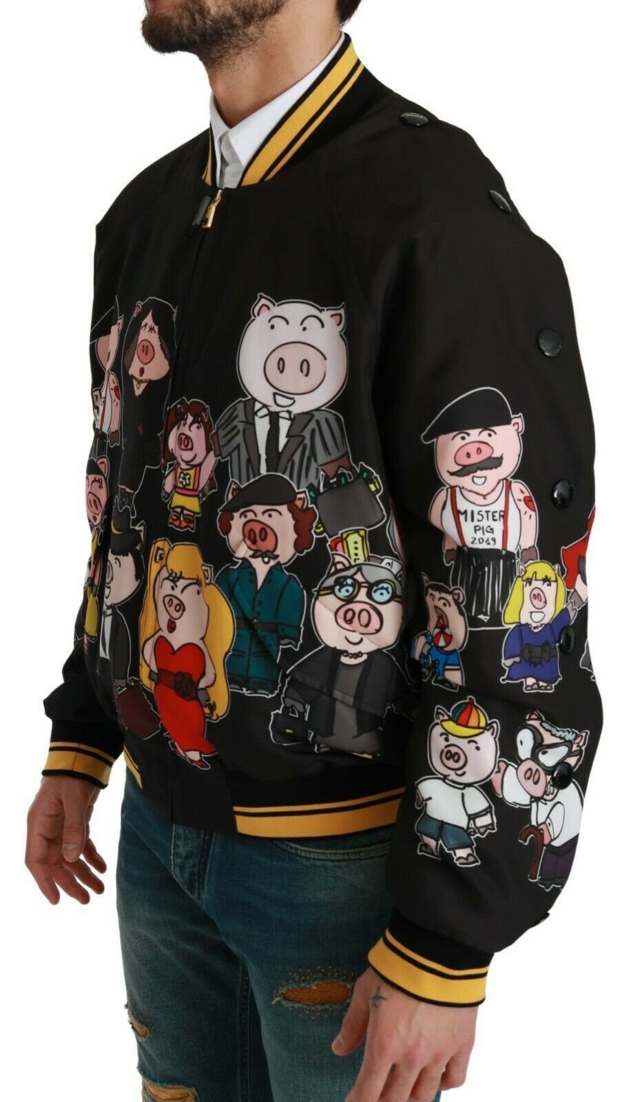 YEAR OF THE PIG Bomber Men's Jacket - Dolce & Gabbana - Modalova
