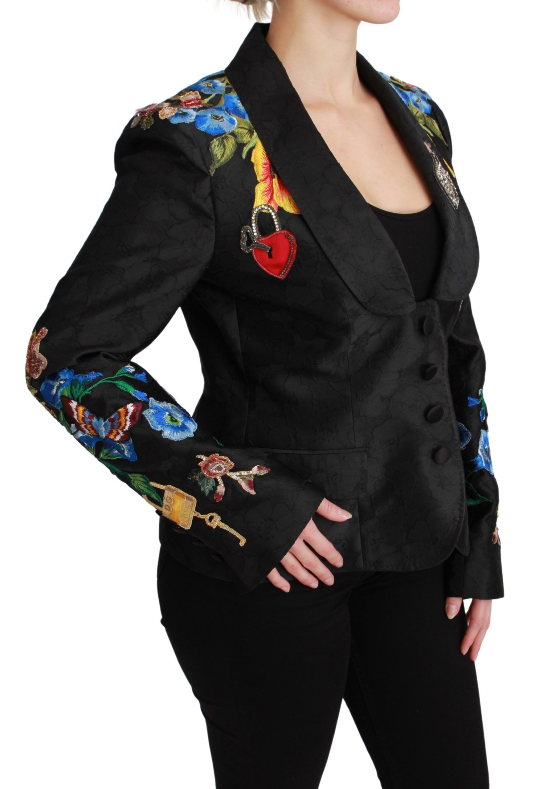 Brocade Crystal Blazer Women's Jacket - Dolce & Gabbana - Modalova