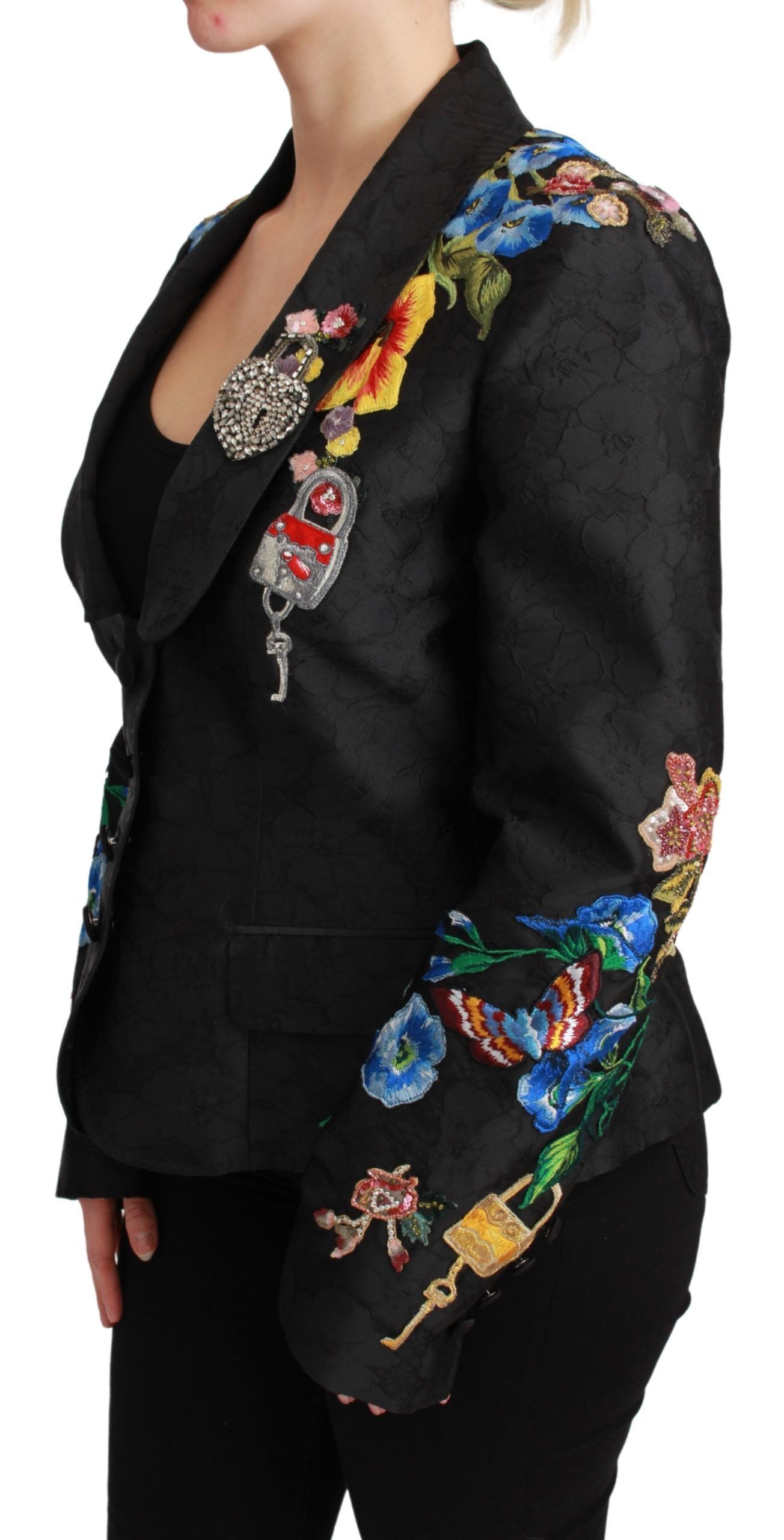 Brocade Crystal Blazer Women's Jacket - Dolce & Gabbana - Modalova