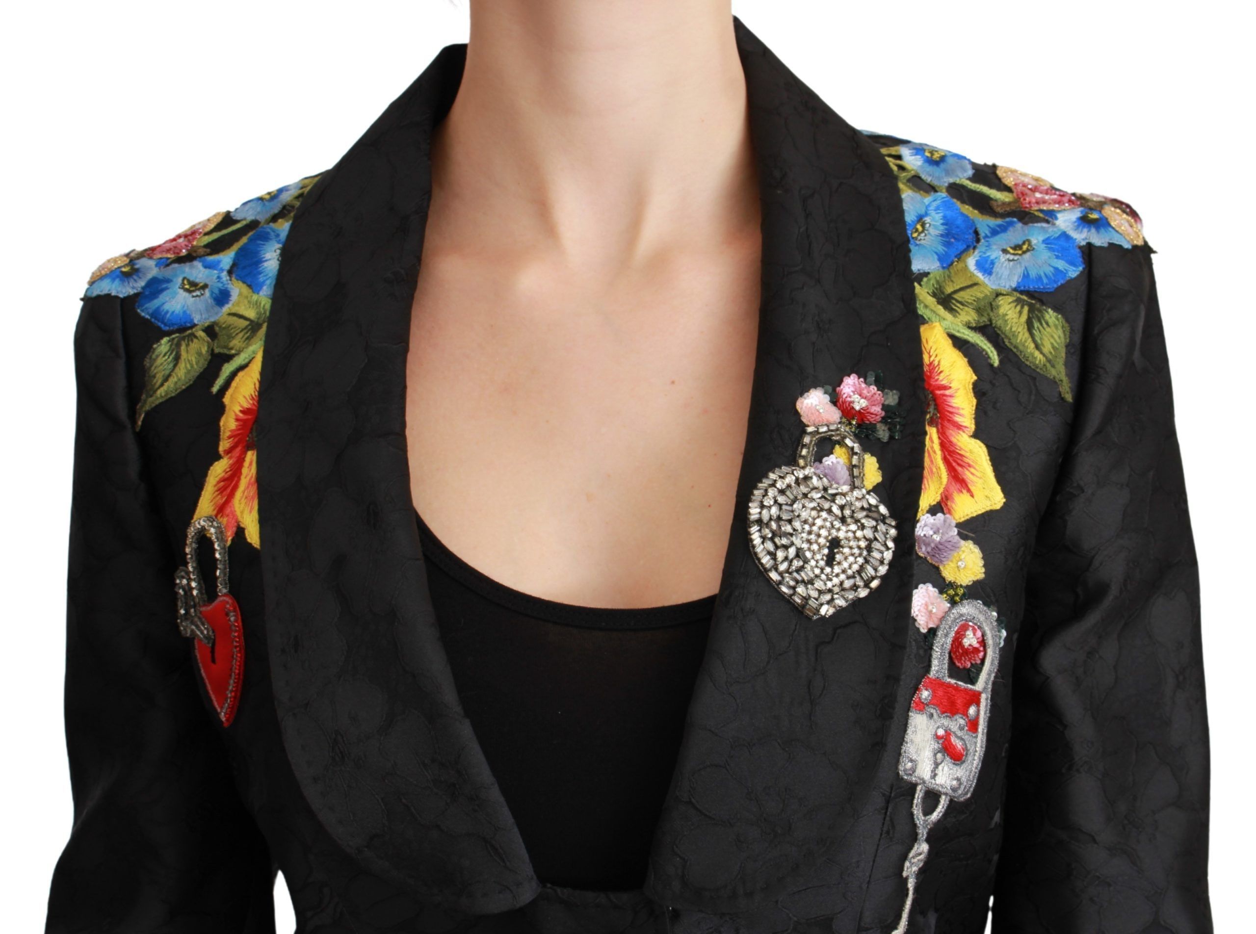 Brocade Crystal Blazer Women's Jacket - Dolce & Gabbana - Modalova