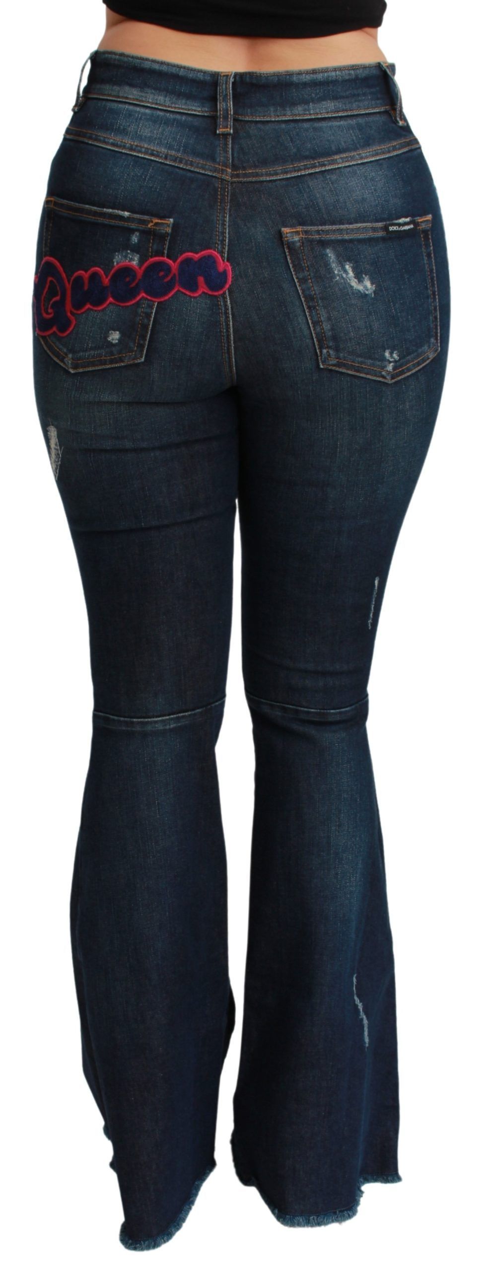 Denim Cotton Stretch Flared Women's Jeans - Dolce & Gabbana - Modalova