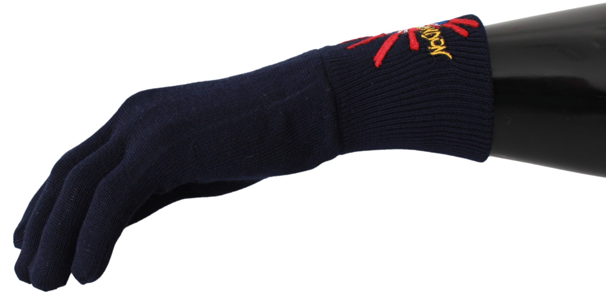 DMen'sLondon Embroidered Wool Men's Gloves - Dolce & Gabbana - Modalova