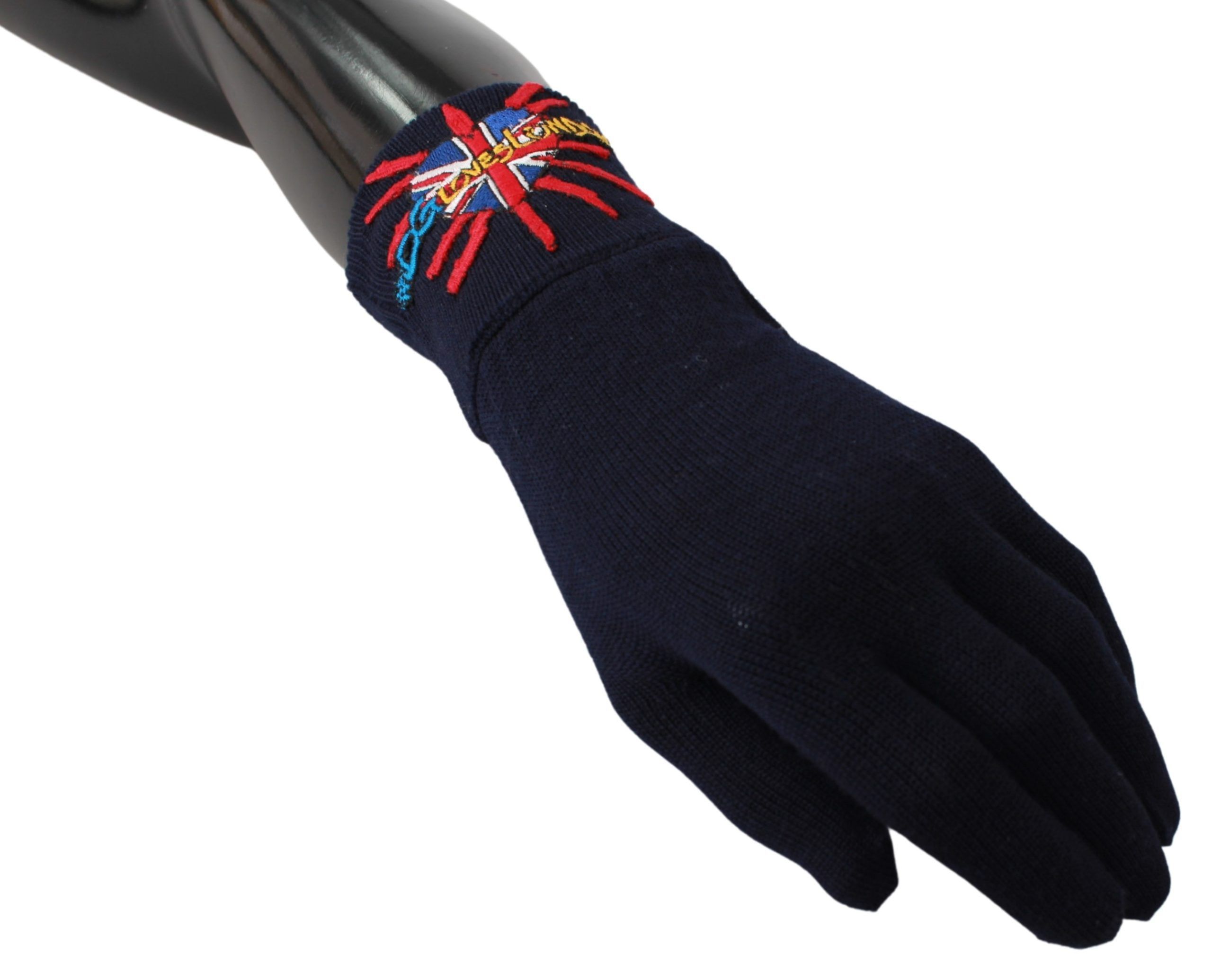 DMen'sLondon Embroidered Wool Men's Gloves - Dolce & Gabbana - Modalova