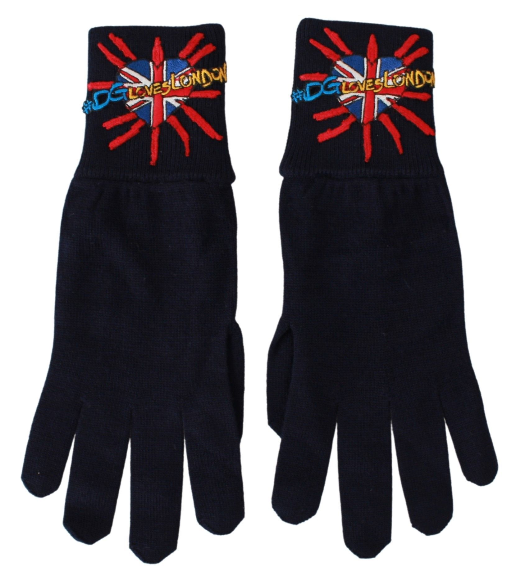 DMen'sLondon Embroidered Wool Men's Gloves - Dolce & Gabbana - Modalova