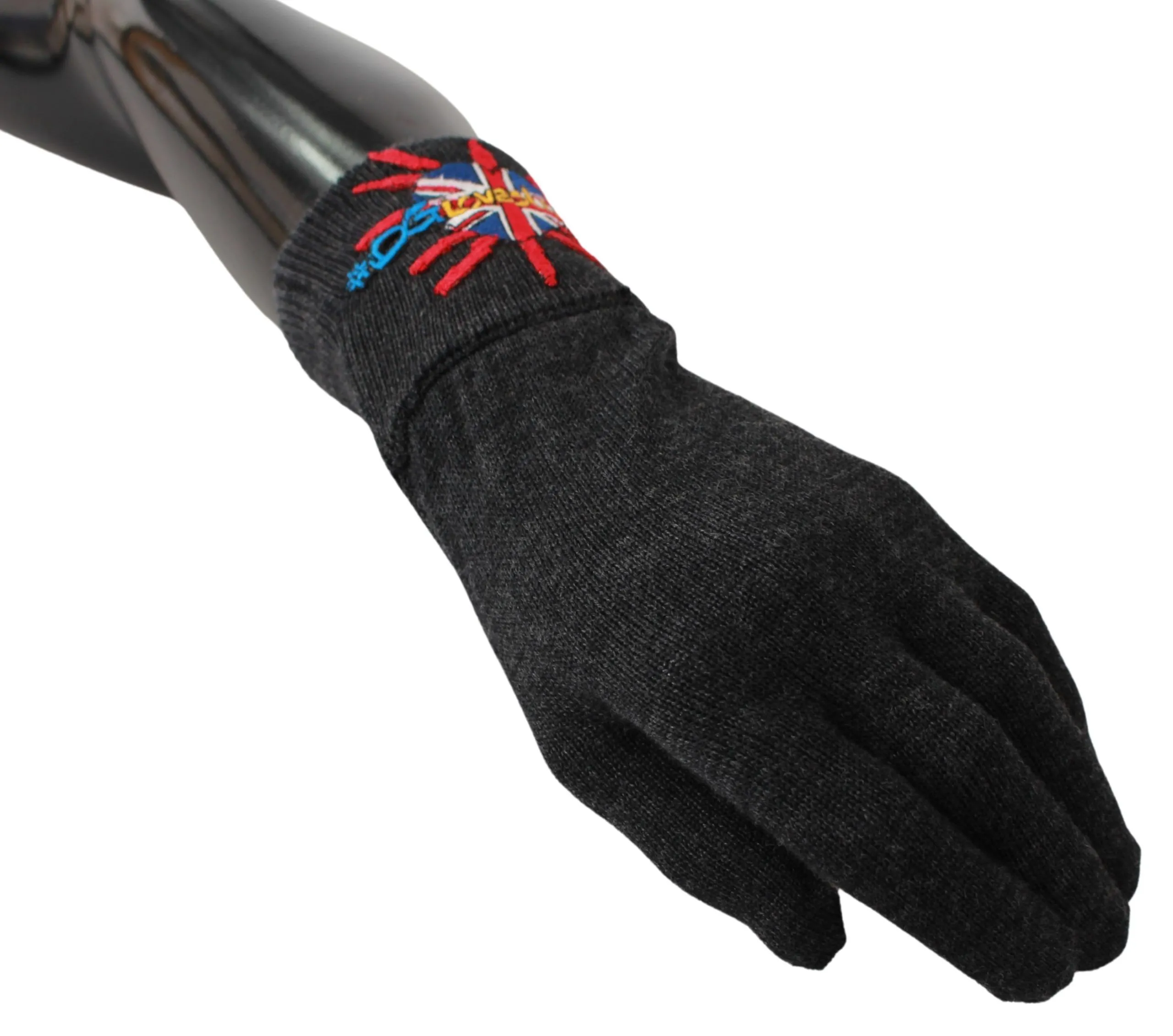 DMen'sLondon Embroidered Wool Men's Gloves - Dolce & Gabbana - Modalova