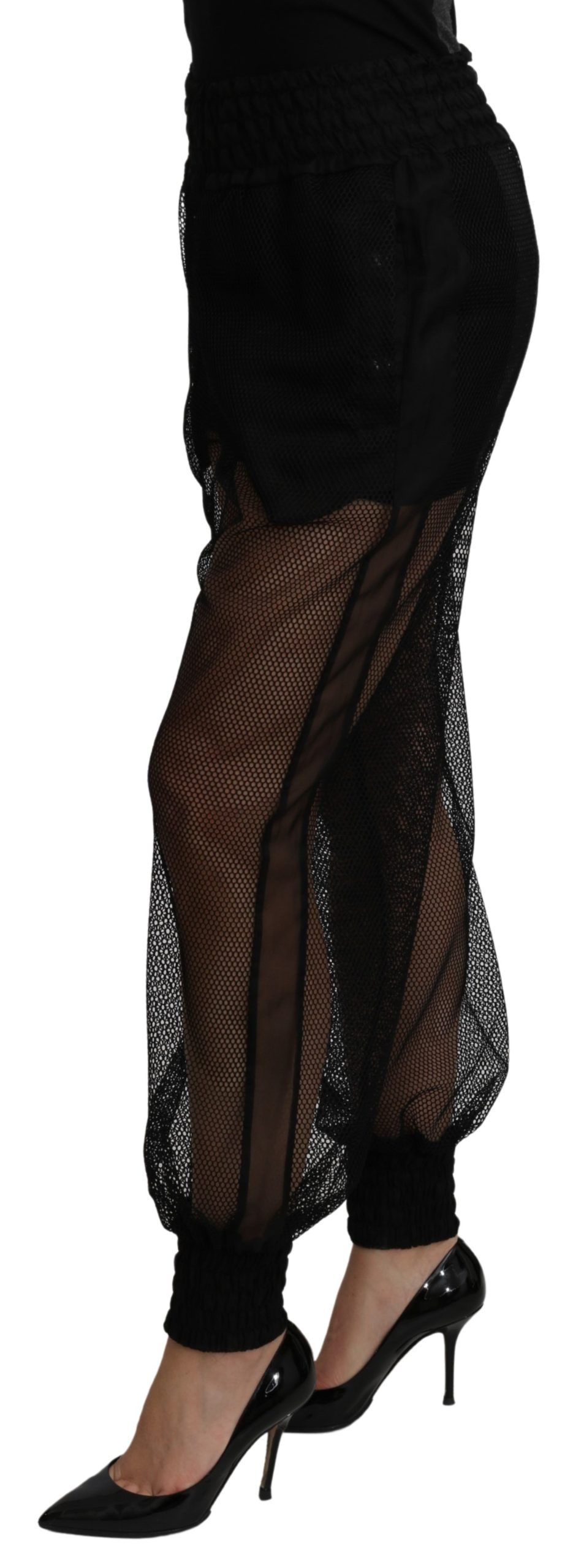 See Through Jogger Polyester Women's Pants - Dolce & Gabbana - Modalova