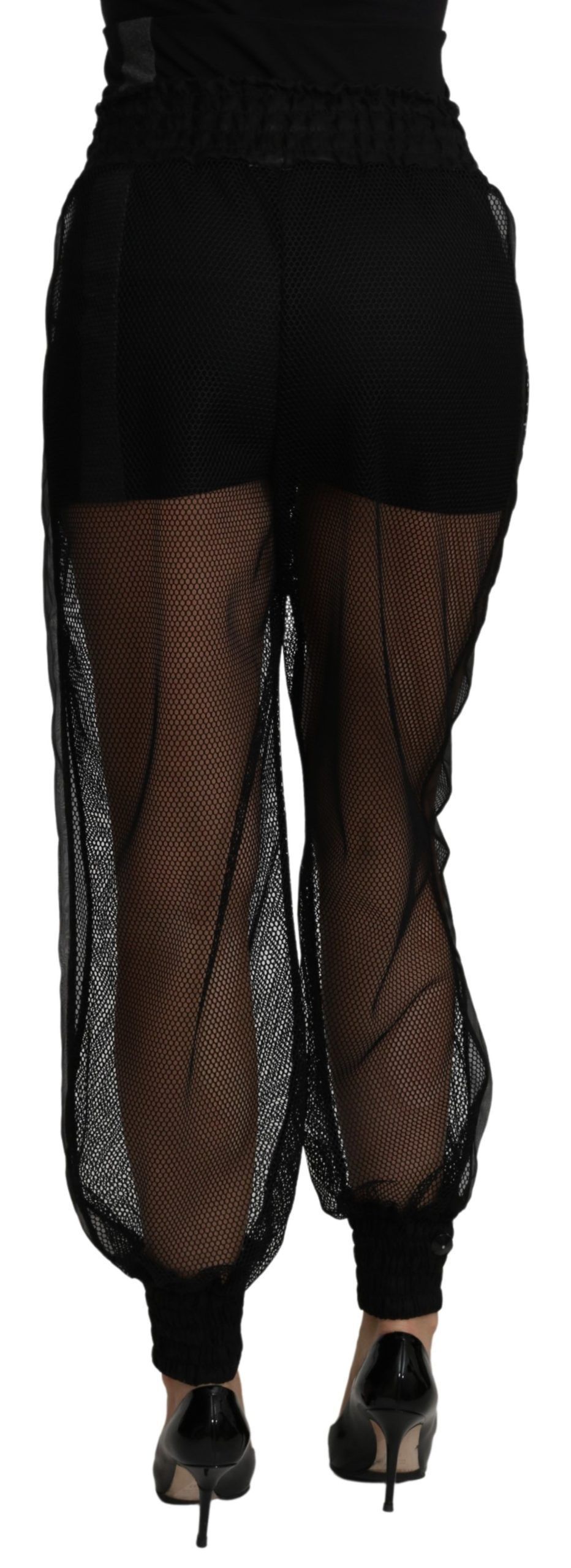 See Through Jogger Polyester Women's Pants - Dolce & Gabbana - Modalova