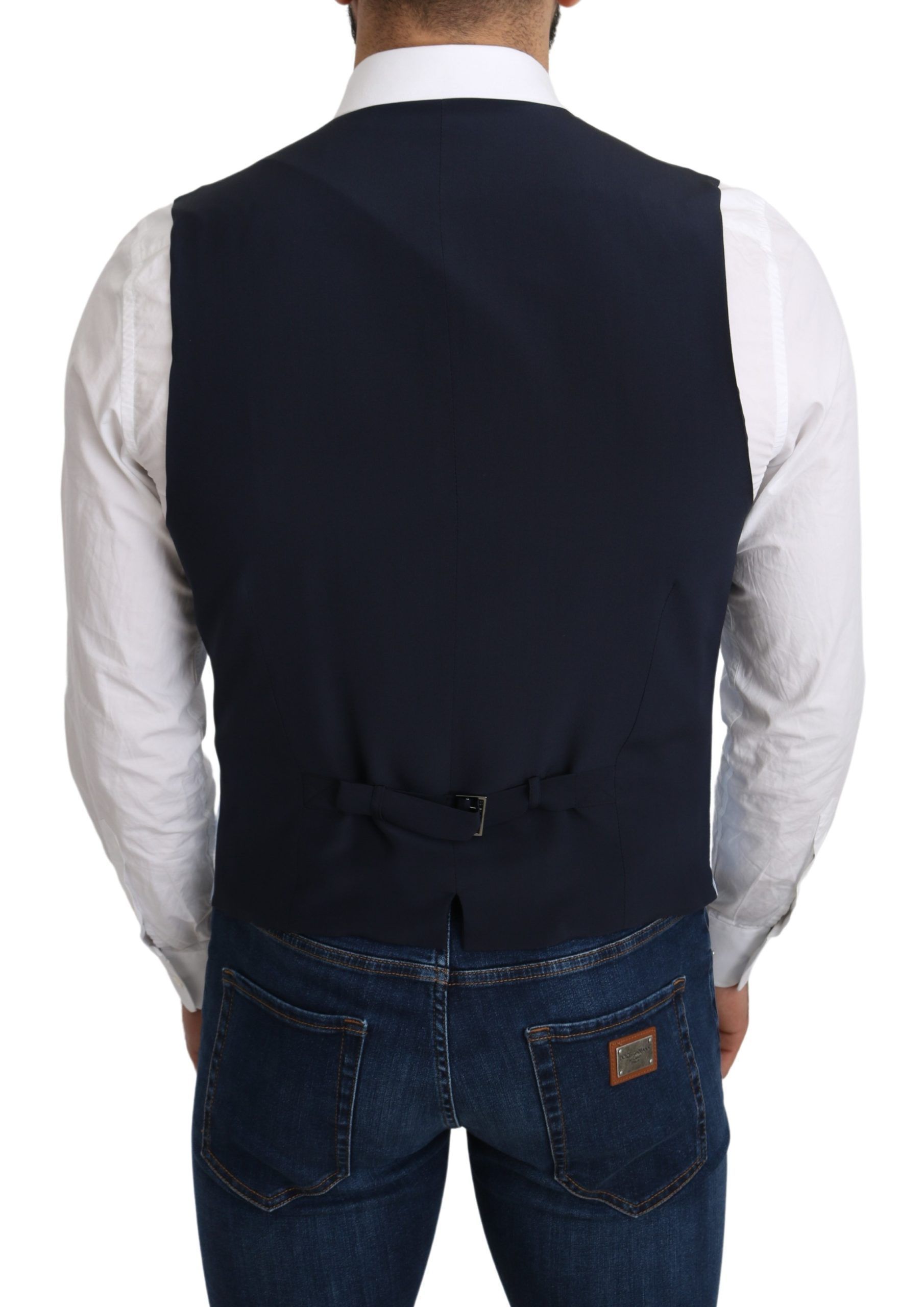 Viscose Stretch Formal Coat Men's Vest - Dolce & Gabbana - Modalova