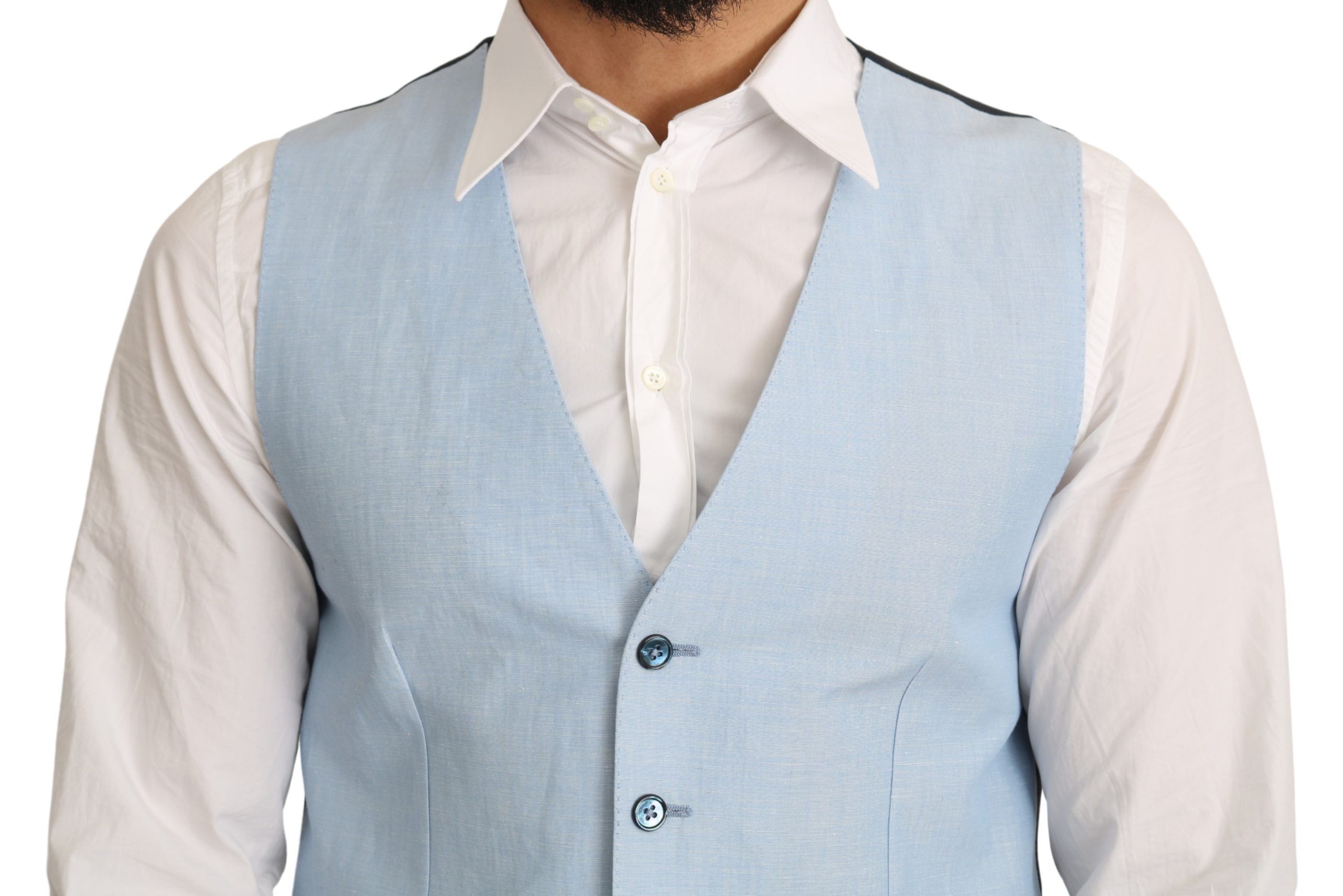 Viscose Stretch Formal Coat Men's Vest - Dolce & Gabbana - Modalova