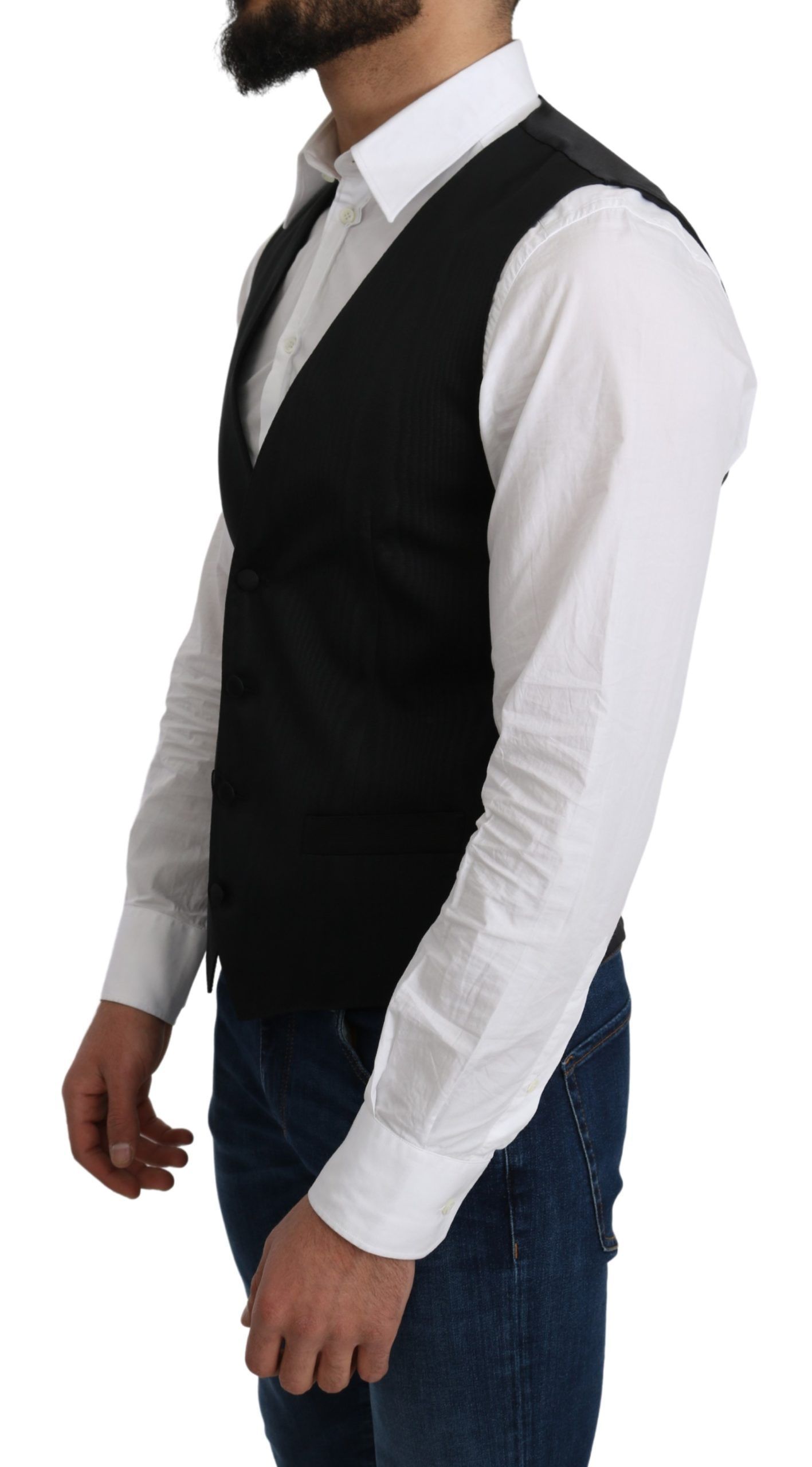 Silk Formal Coat Men's Vest - Dolce & Gabbana - Modalova