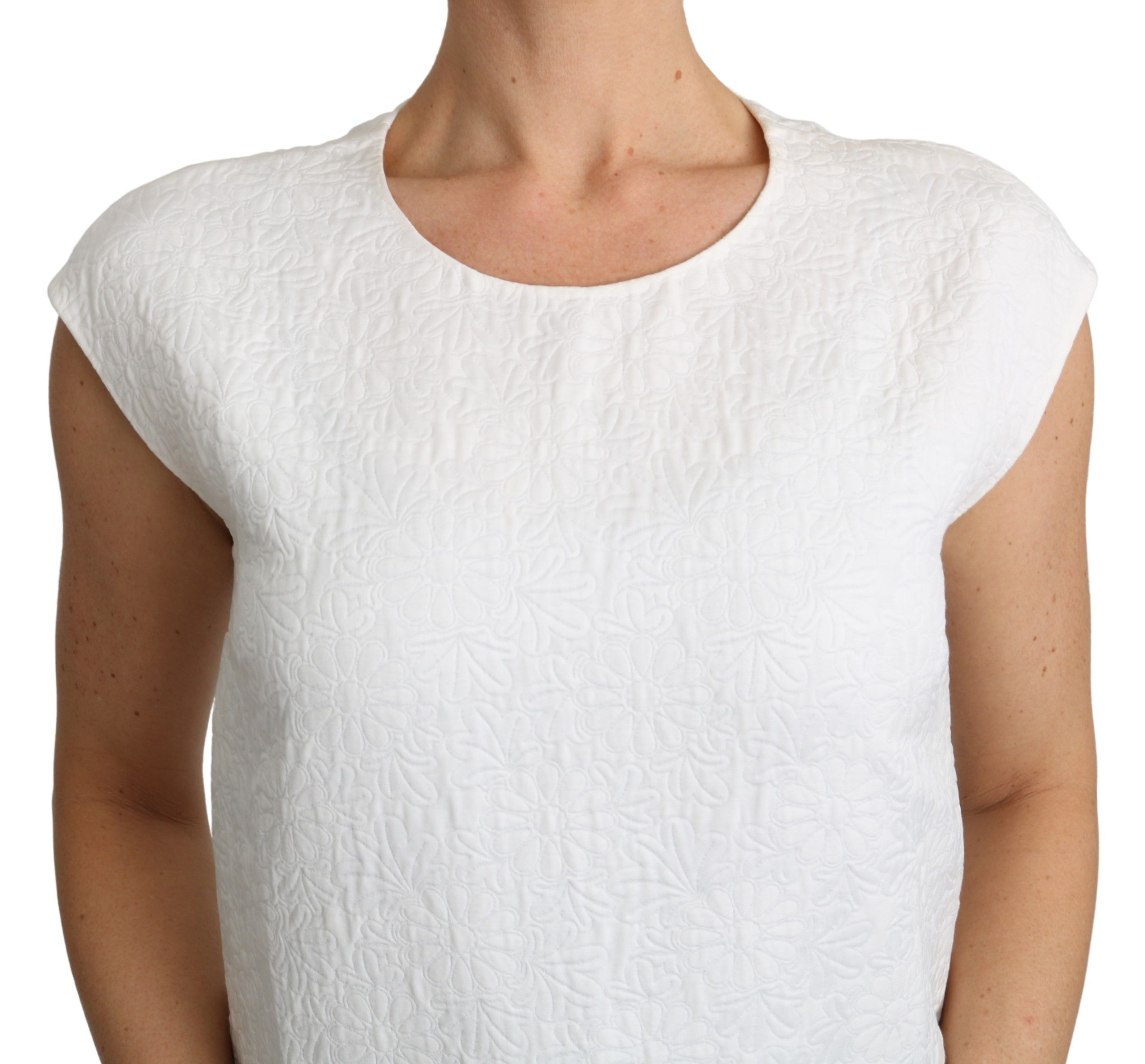 Floral Brocade Blouse Cotton Women's Top - Dolce & Gabbana - Modalova