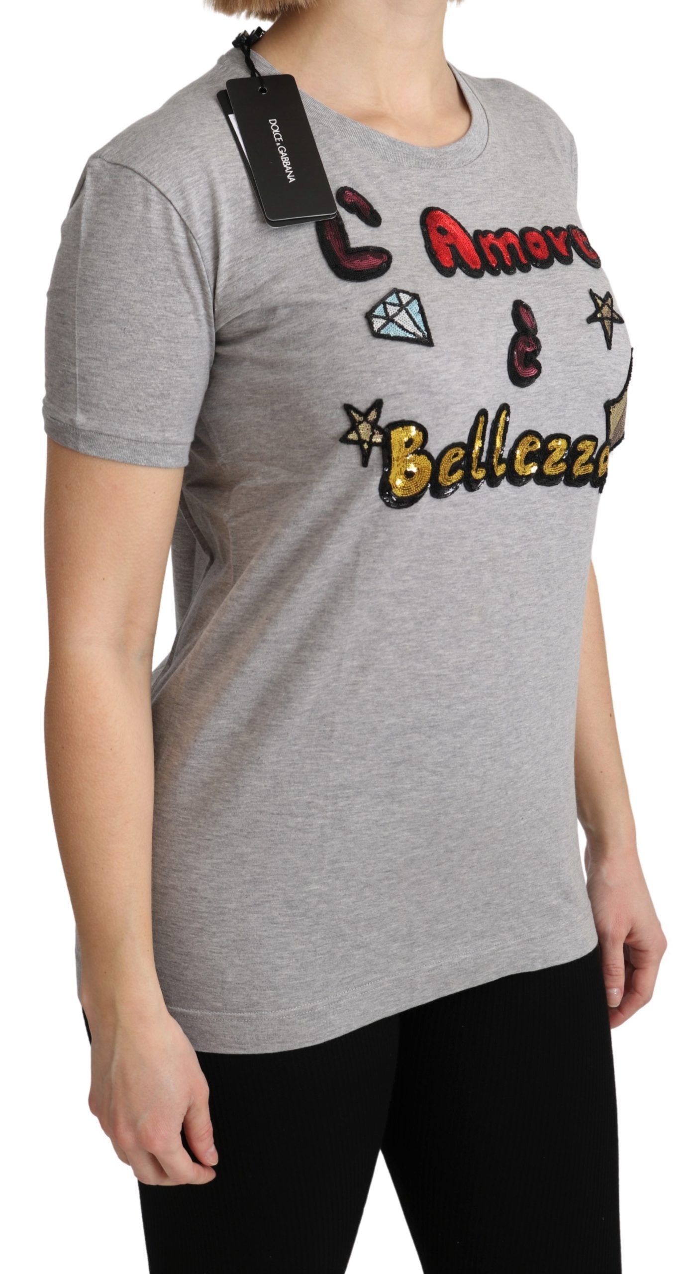 Cotton Amore e Bellezza Top Women's T-shirt - Dolce & Gabbana - Modalova