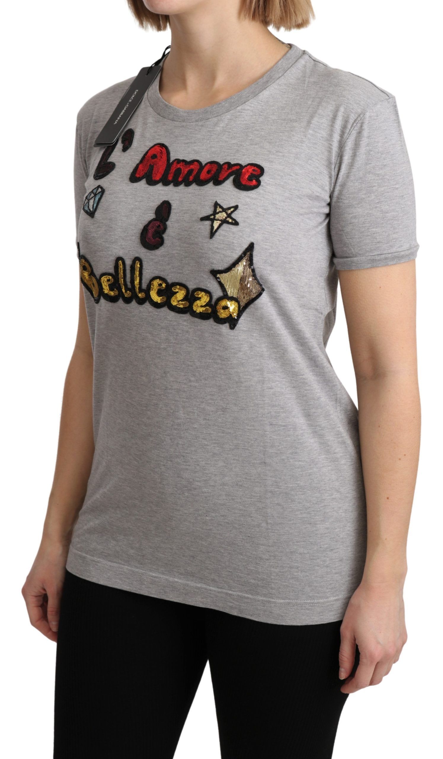 Cotton Amore e Bellezza Top Women's T-shirt - Dolce & Gabbana - Modalova