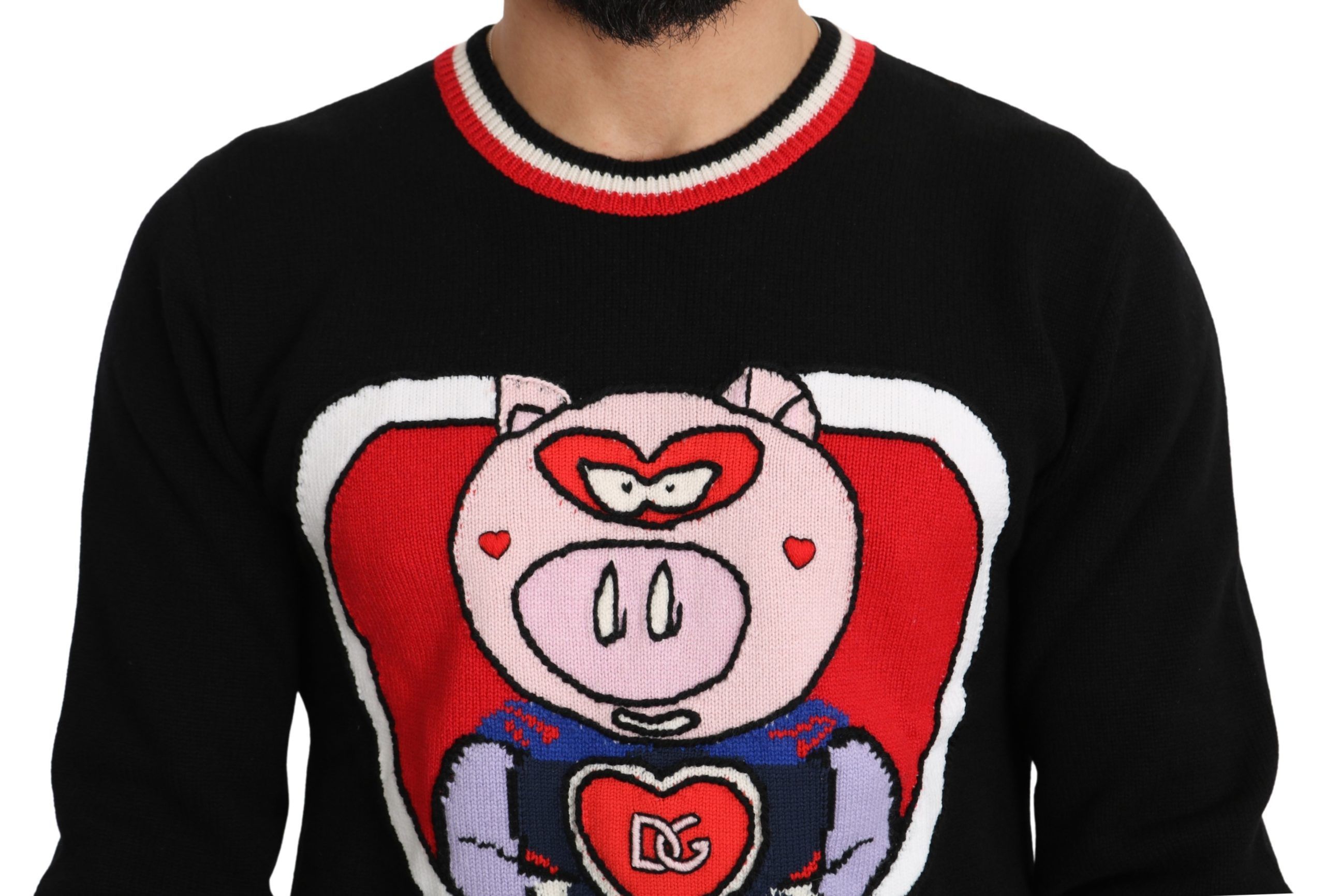 Cashmere Pig of the Year Pullover Men's Sweater - Dolce & Gabbana - Modalova