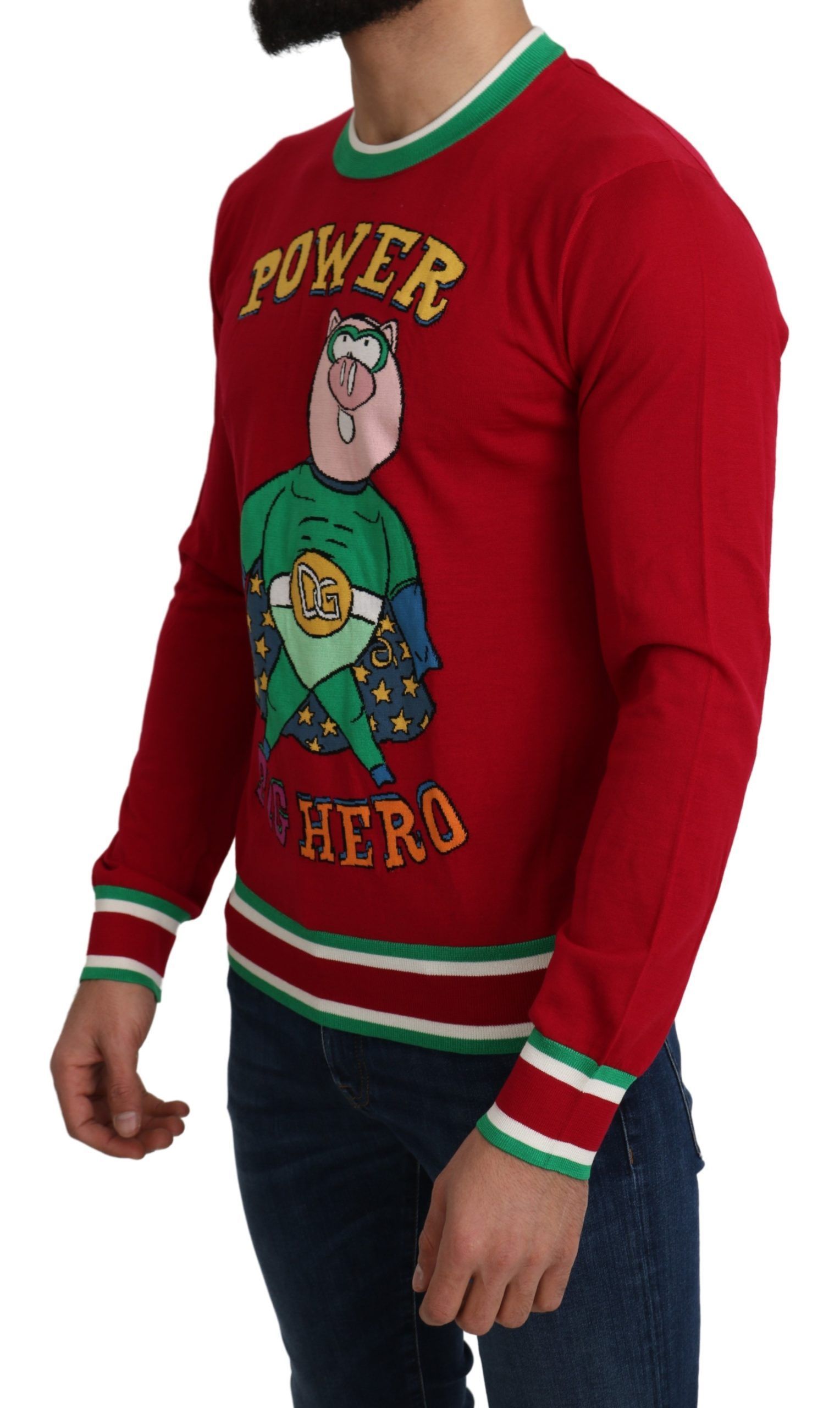 Wool Silk Pig of the Year Men's Sweater - Dolce & Gabbana - Modalova