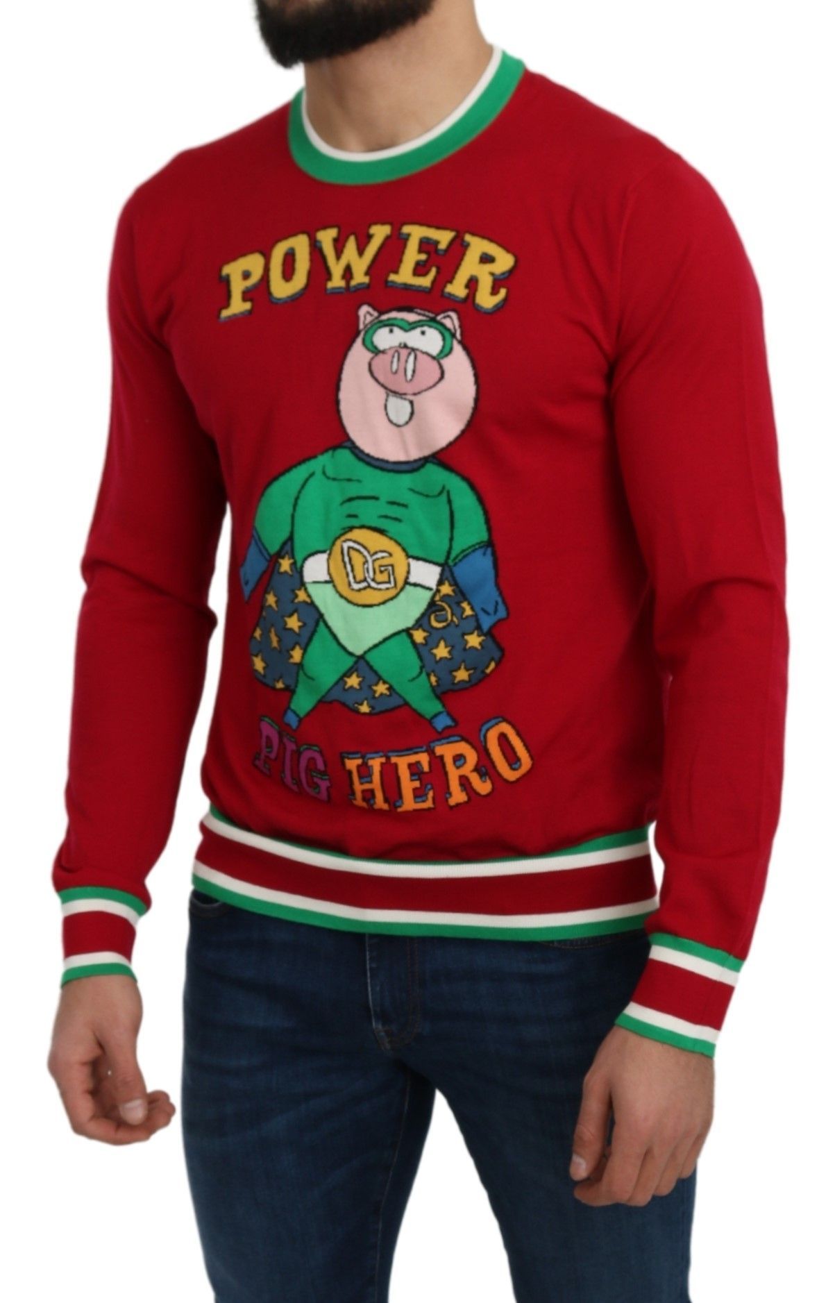 Wool Silk Pig of the Year Men's Sweater - Dolce & Gabbana - Modalova
