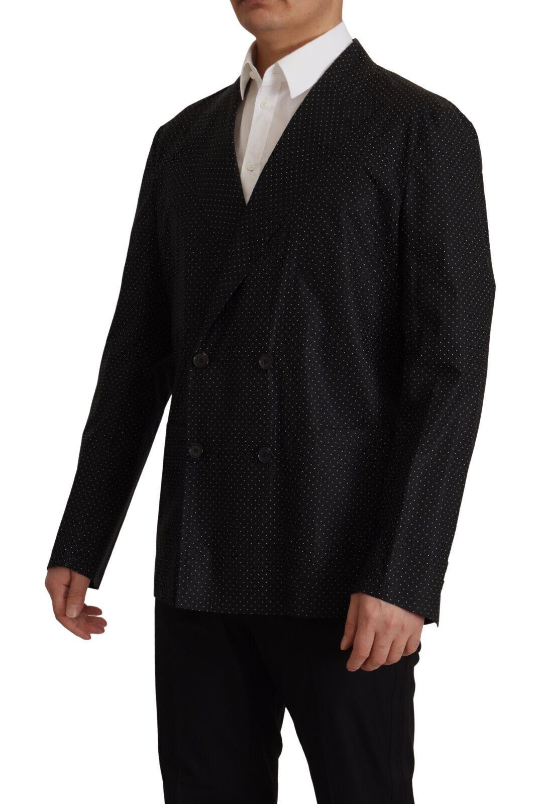 Polka Dotted Cotton Blazer Men's Jacket - Dolce & Gabbana - Modalova
