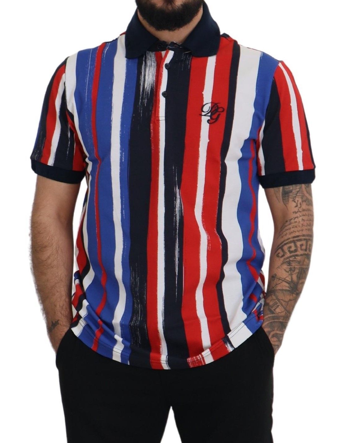 Cotton Polo Top Men's T-shirt - Dolce & Gabbana - Modalova