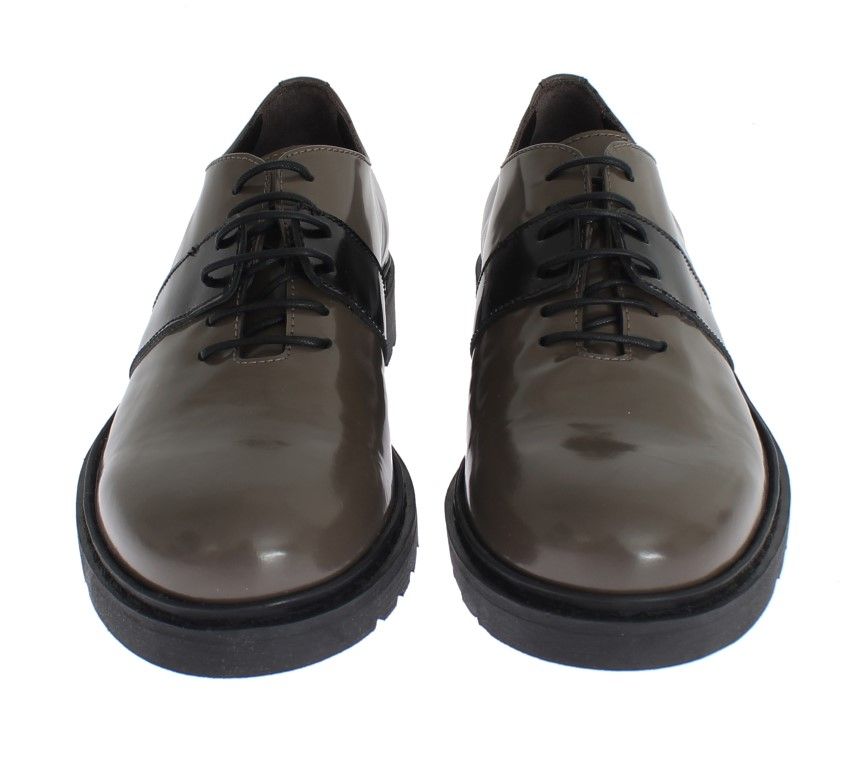 Brown Leather Laceups Women's Shoes - AI_ - Modalova
