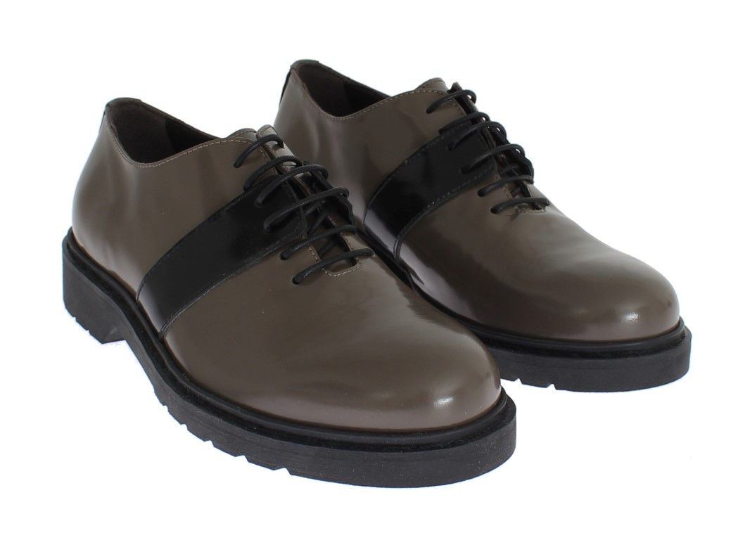 Brown Leather Laceups Women's Shoes - AI_ - Modalova