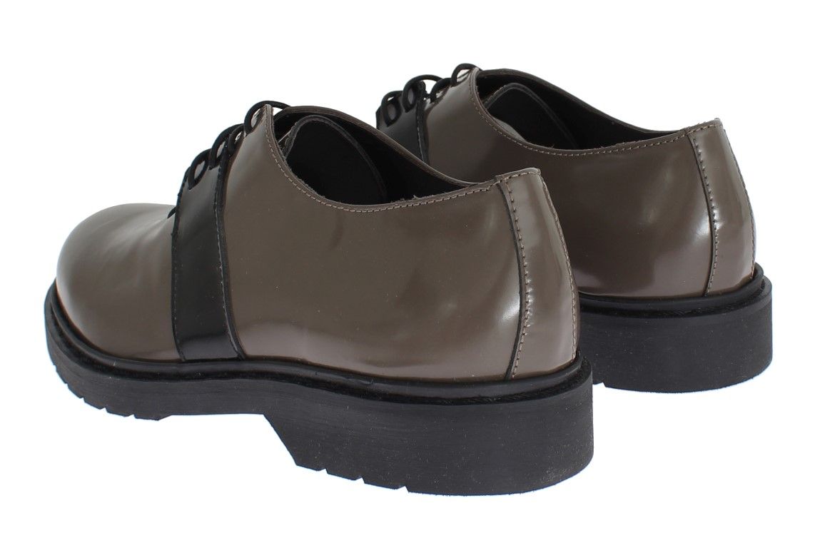 Brown Leather Laceups Women's Shoes - AI_ - Modalova