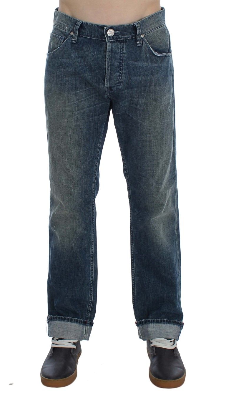 Wash Cotton Denim Regular Fit Men's Jeans - Acht - Modalova