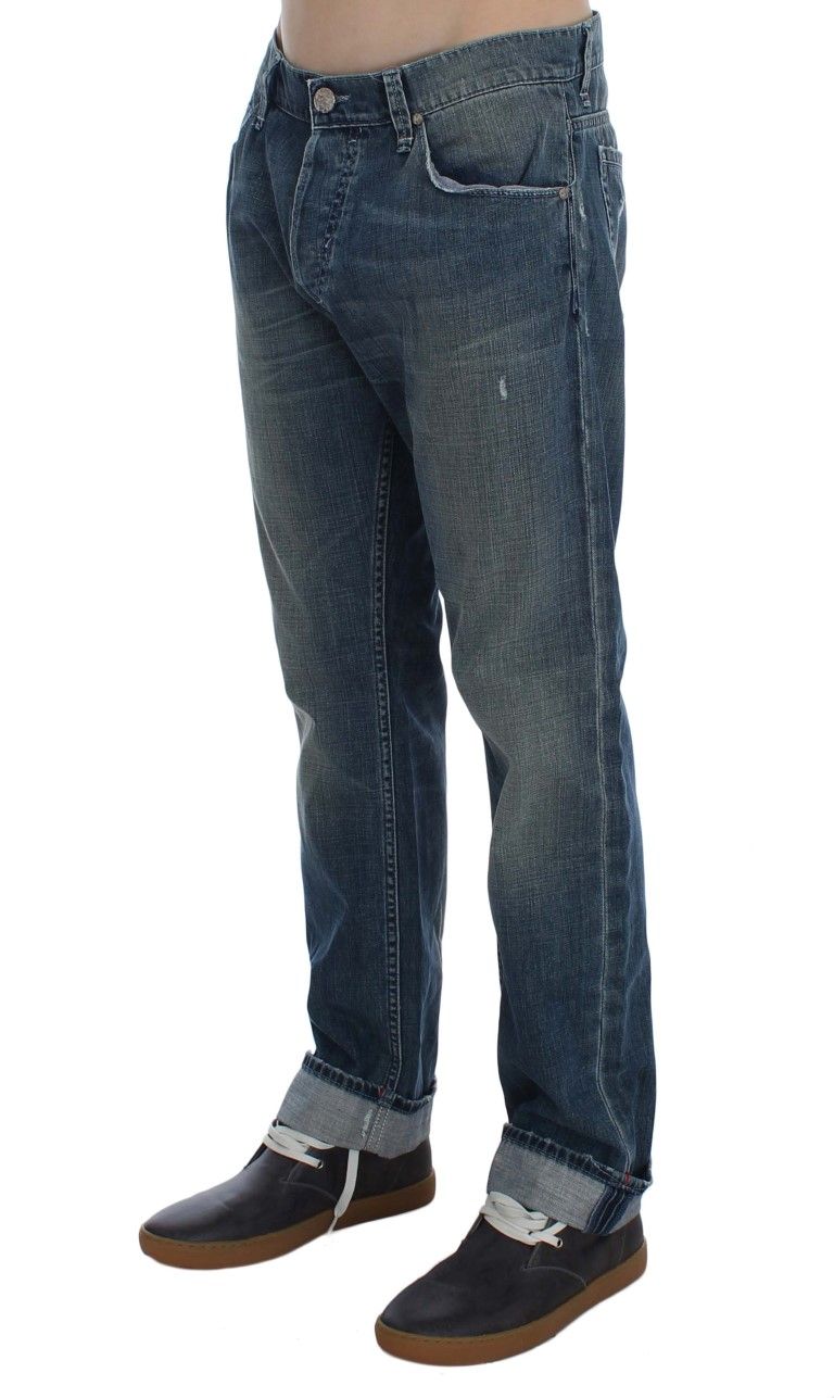 Wash Cotton Denim Regular Fit Men's Jeans - Acht - Modalova