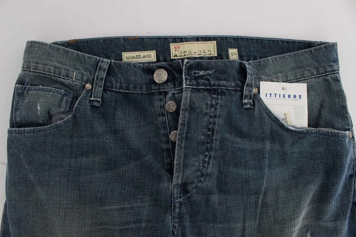Wash Cotton Denim Regular Fit Men's Jeans - Acht - Modalova