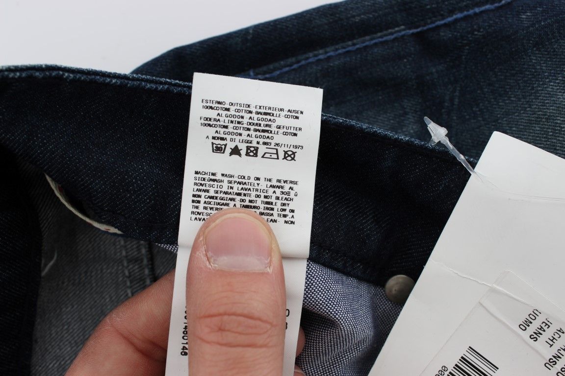 Wash Cotton Denim Slim Fit Men's Jeans - Acht - Modalova