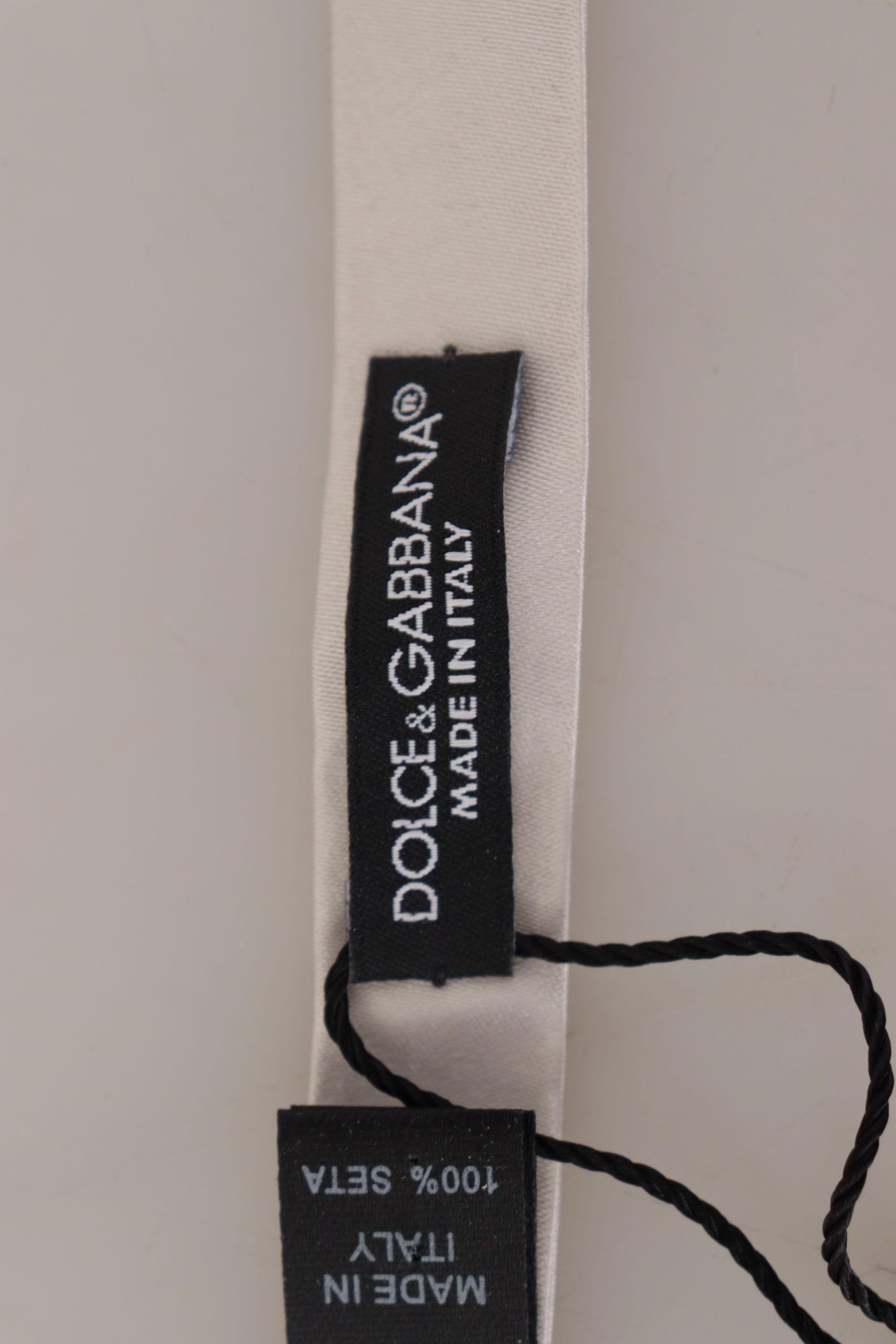 Silk Adjustable Neck Papillon Men's Tie - Dolce & Gabbana - Modalova
