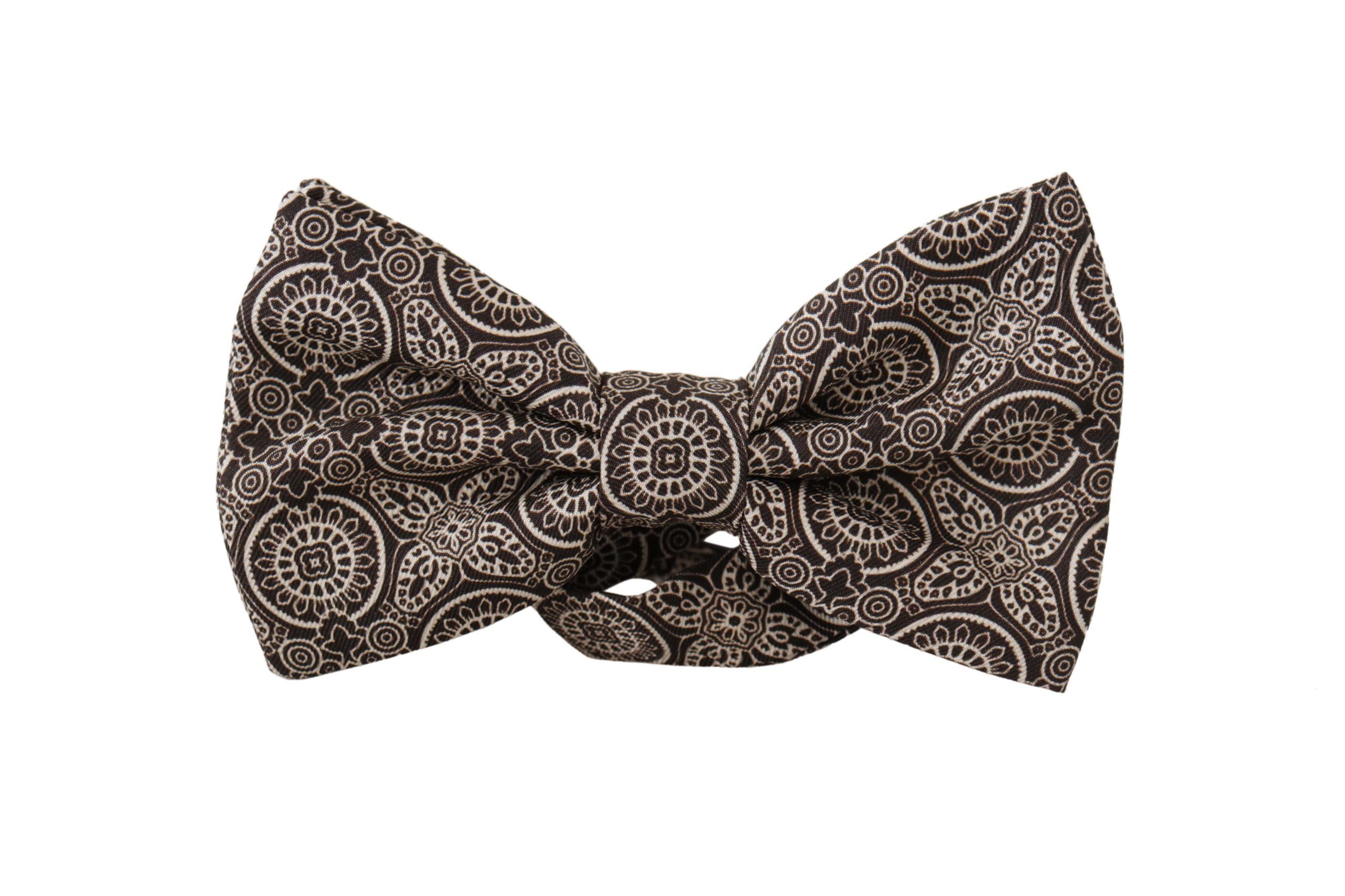 White 100% Silk Adjustable Neck Papillon Men's Tie - Dolce & Gabbana - Modalova