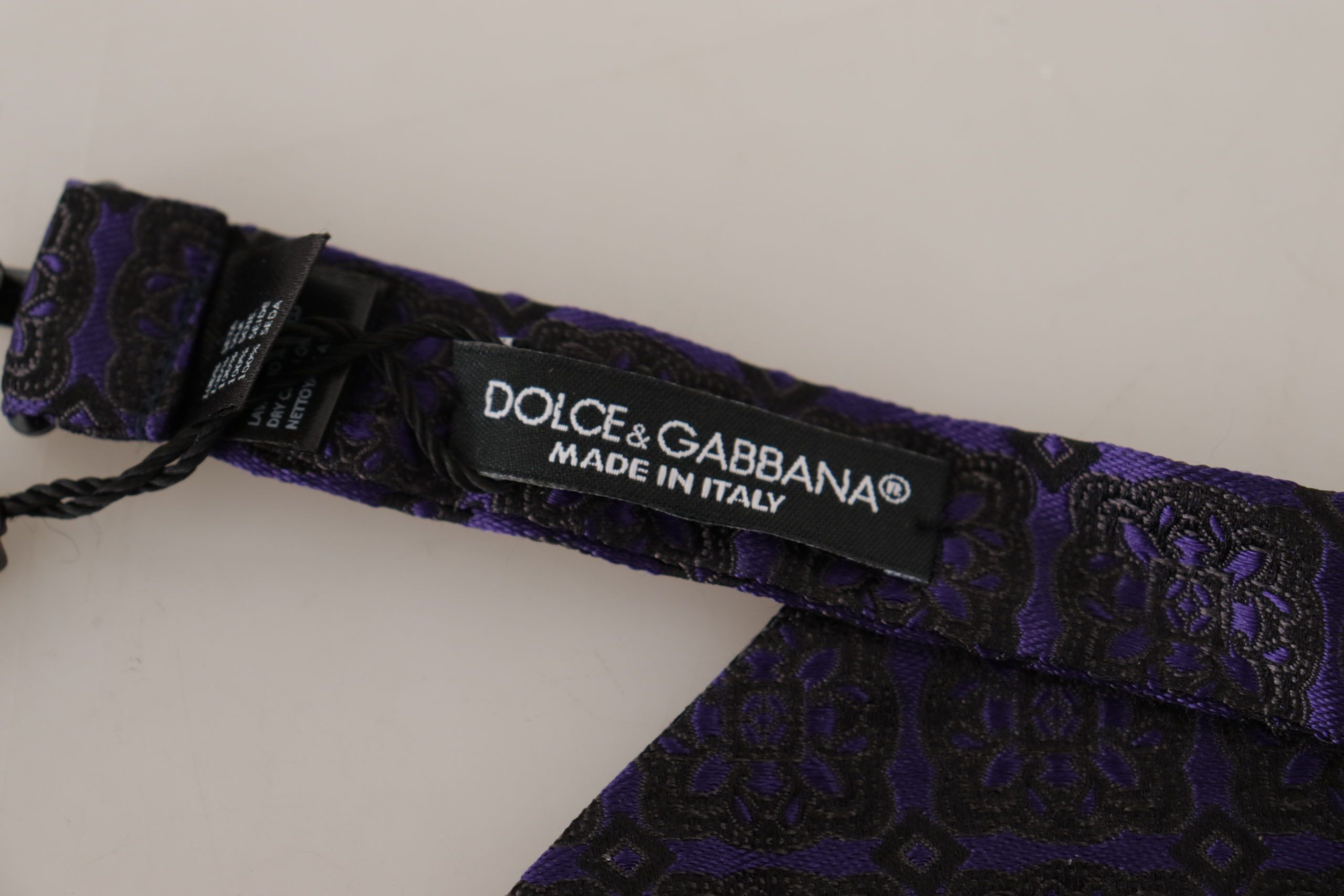 Geometric Silk Adjustable Neck Papillon Men's Tie - Dolce & Gabbana - Modalova