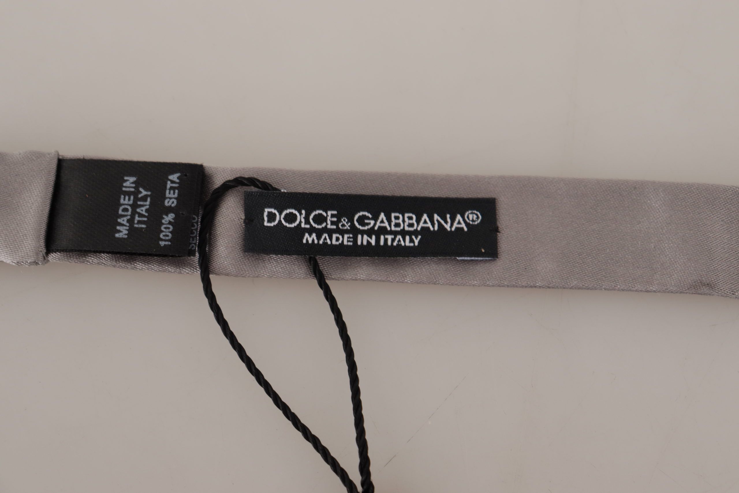 Silk Slim Adjustable Neck Papillon Men's Tie - Dolce & Gabbana - Modalova