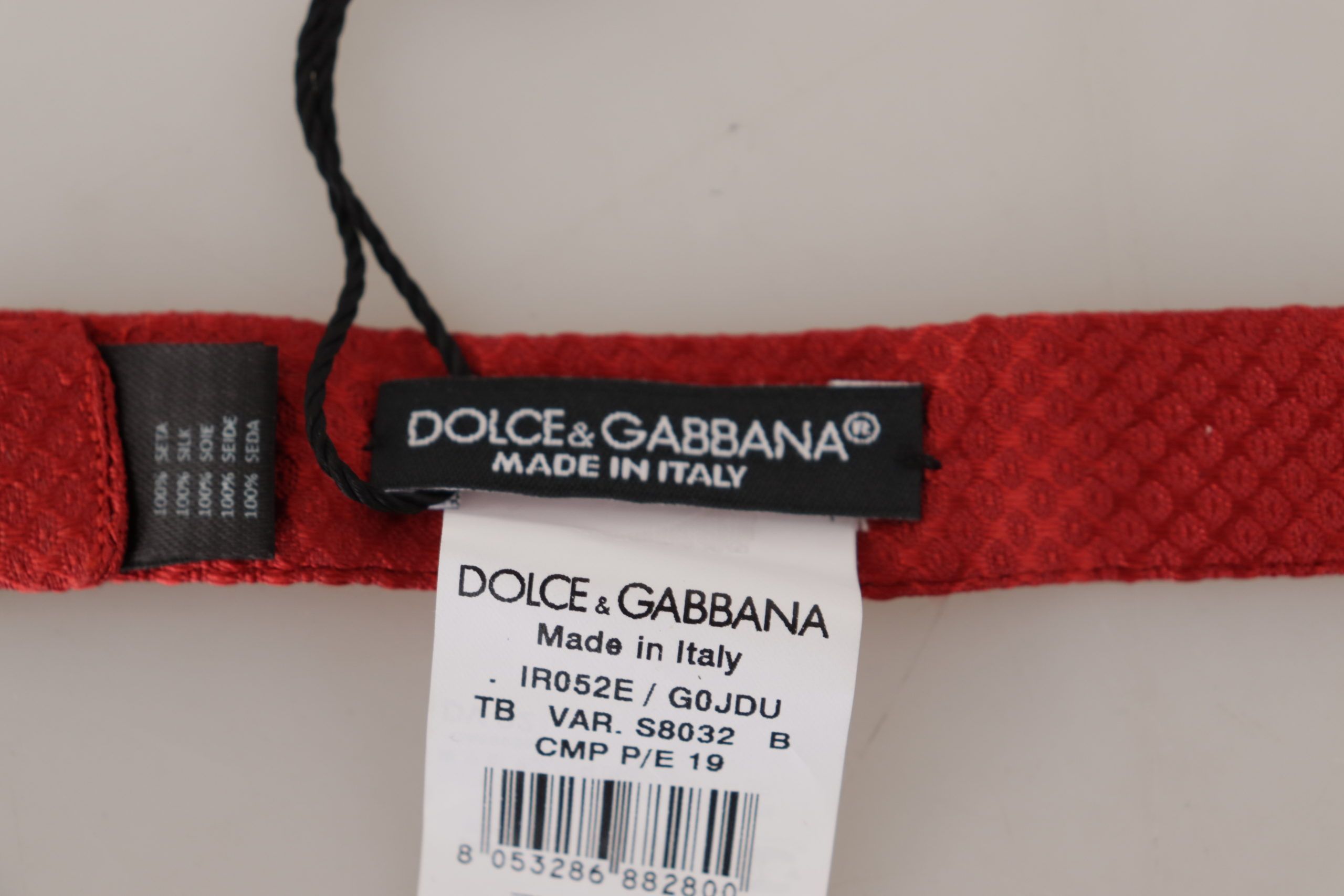 Silk Adjustable Neck Papillon Men's Tie - Dolce & Gabbana - Modalova