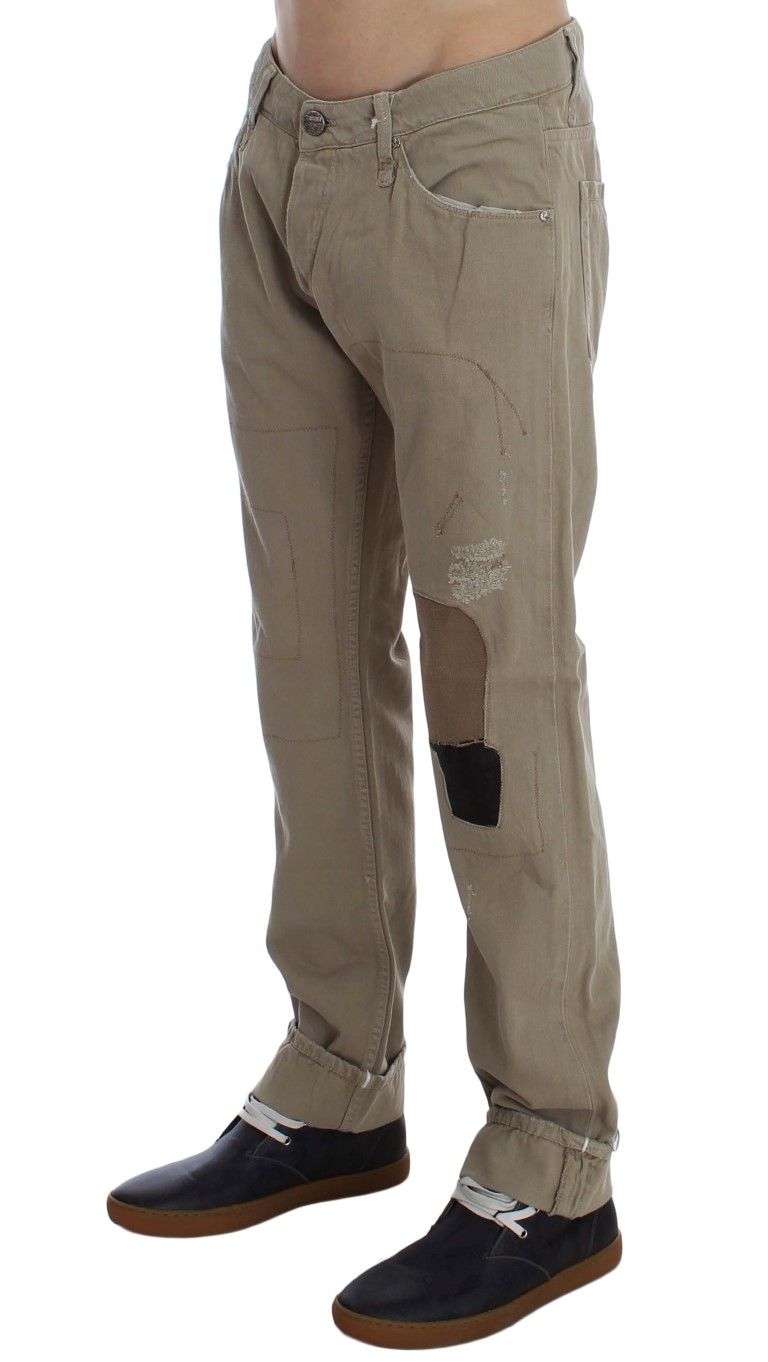 Cotton Patchwork Men's Jeans - Acht - Modalova