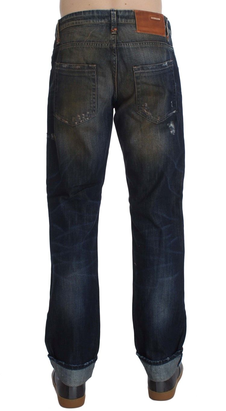 Wash Cotton Regular Straight Fit Men's Jeans - Acht - Modalova