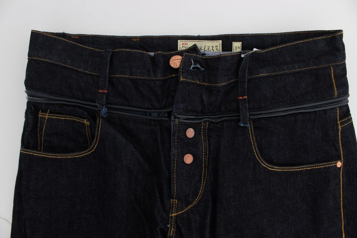 Cotton Regular Straight Fit Men's Jeans - Acht - Modalova