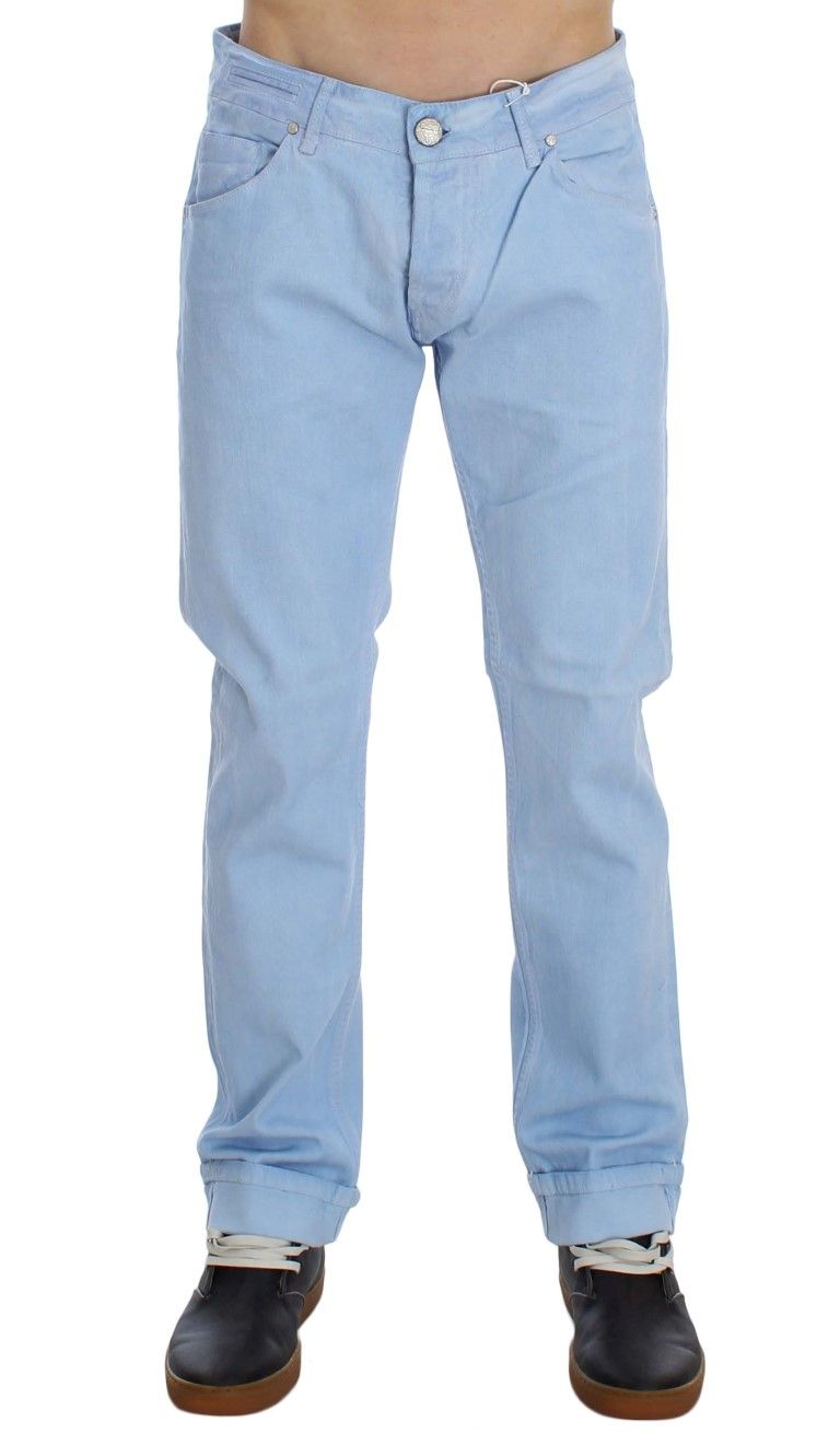 Cotton Stretch Low Waist Fit Men's Jeans - Acht - Modalova