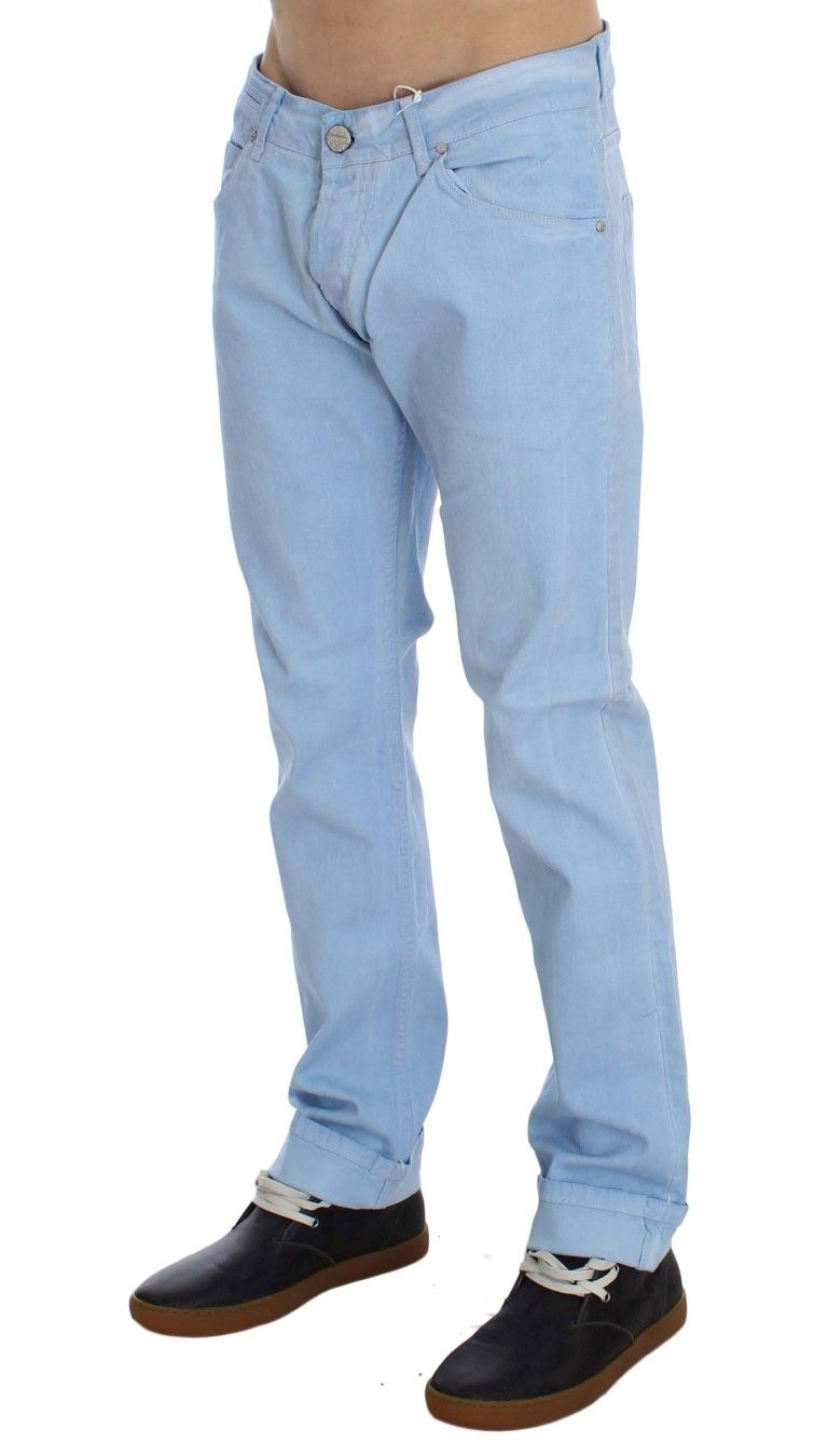 Cotton Stretch Low Waist Fit Men's Jeans - Acht - Modalova