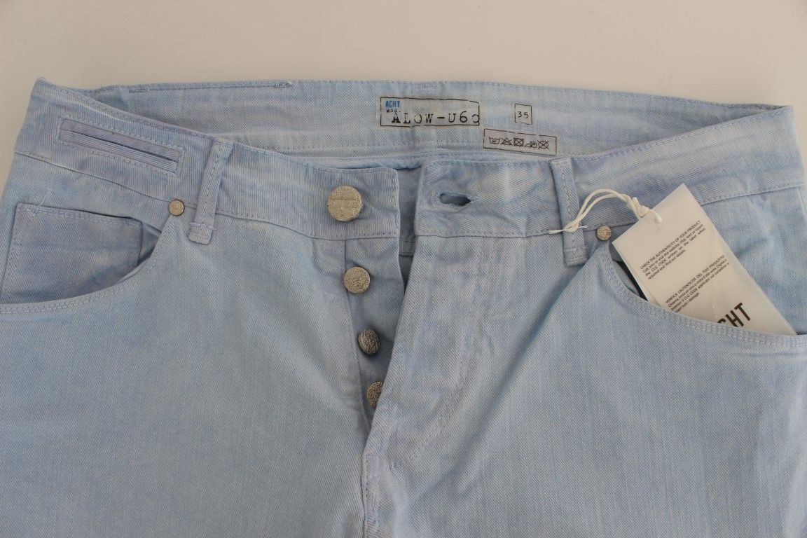 Cotton Stretch Low Waist Fit Men's Jeans - Acht - Modalova
