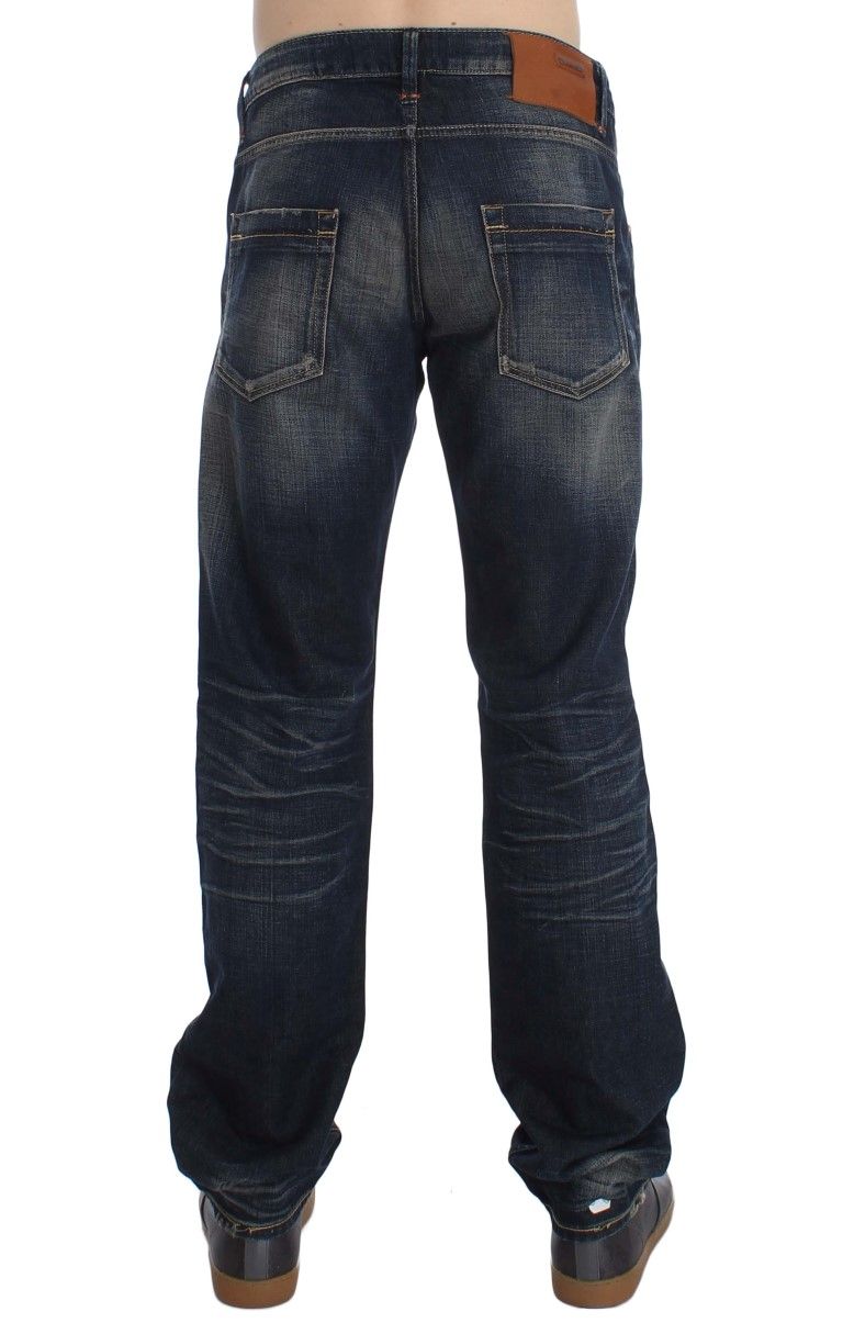 Wash Straight Fit Low Waist Men's Jeans - Acht - Modalova