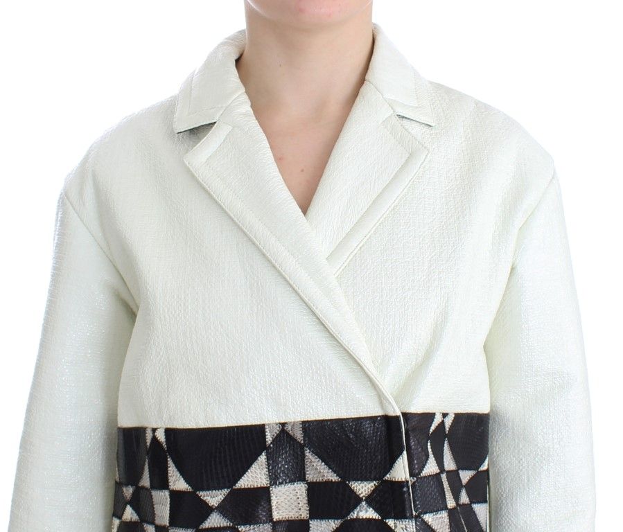 Cropped Leather Women's Jacket - Andrea Pompilio - Modalova