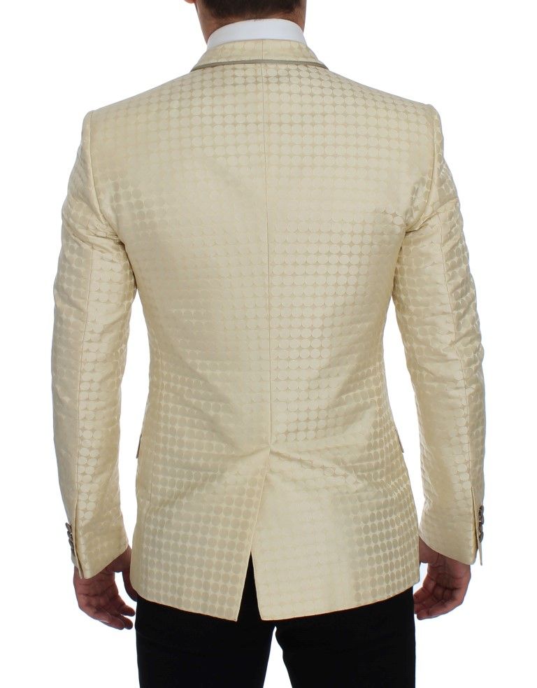 Polka Dot Silk 2 Piece Men's Blazer - Dolce & Gabbana - Modalova