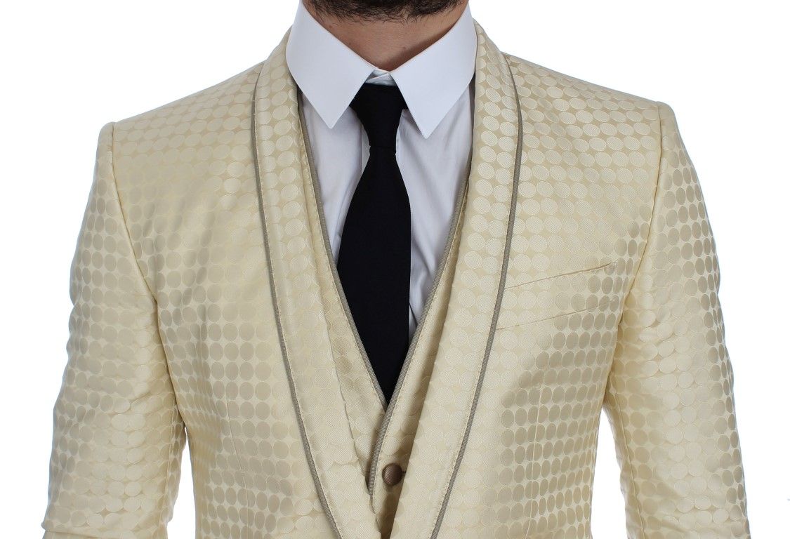 Polka Dot Silk 2 Piece Men's Blazer - Dolce & Gabbana - Modalova