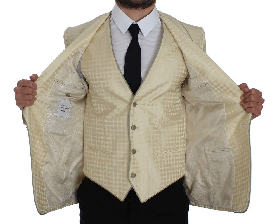 Polka Dot Silk 2 Piece Men's Blazer - Dolce & Gabbana - Modalova