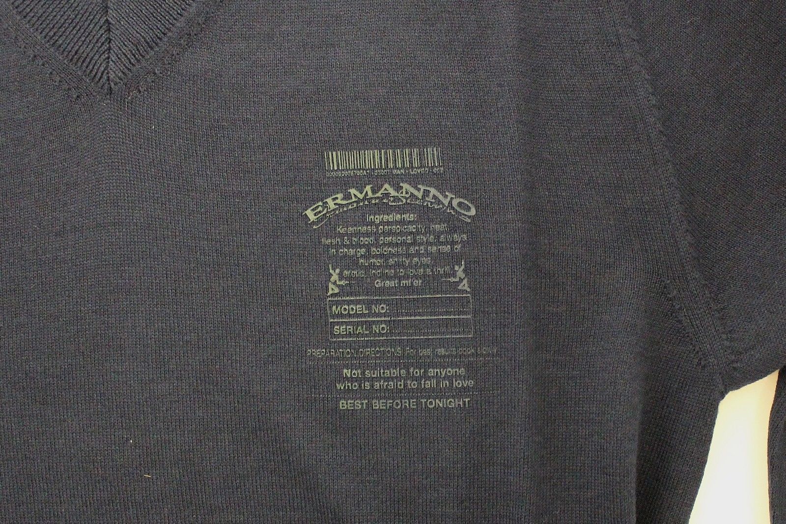 Wool Blend V-neck Pullover Men's Sweater - Ermanno Scervino - Modalova